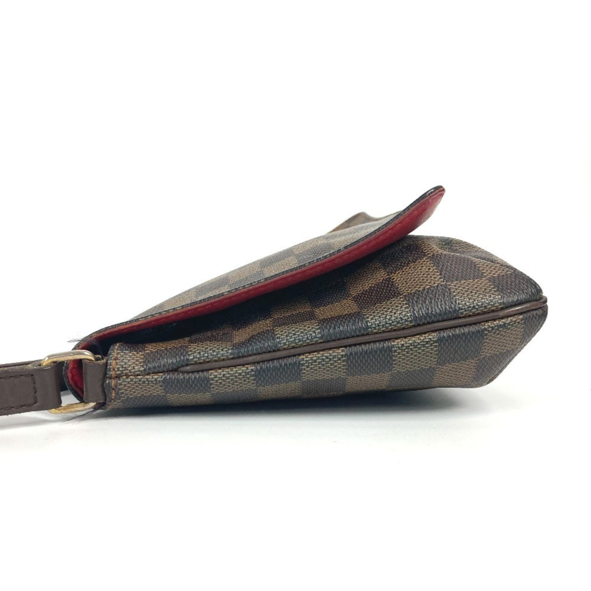 Louis Vuitton Brown Ebene Damier Canvas Pochette Shoulder Bag (Pre-Owned)