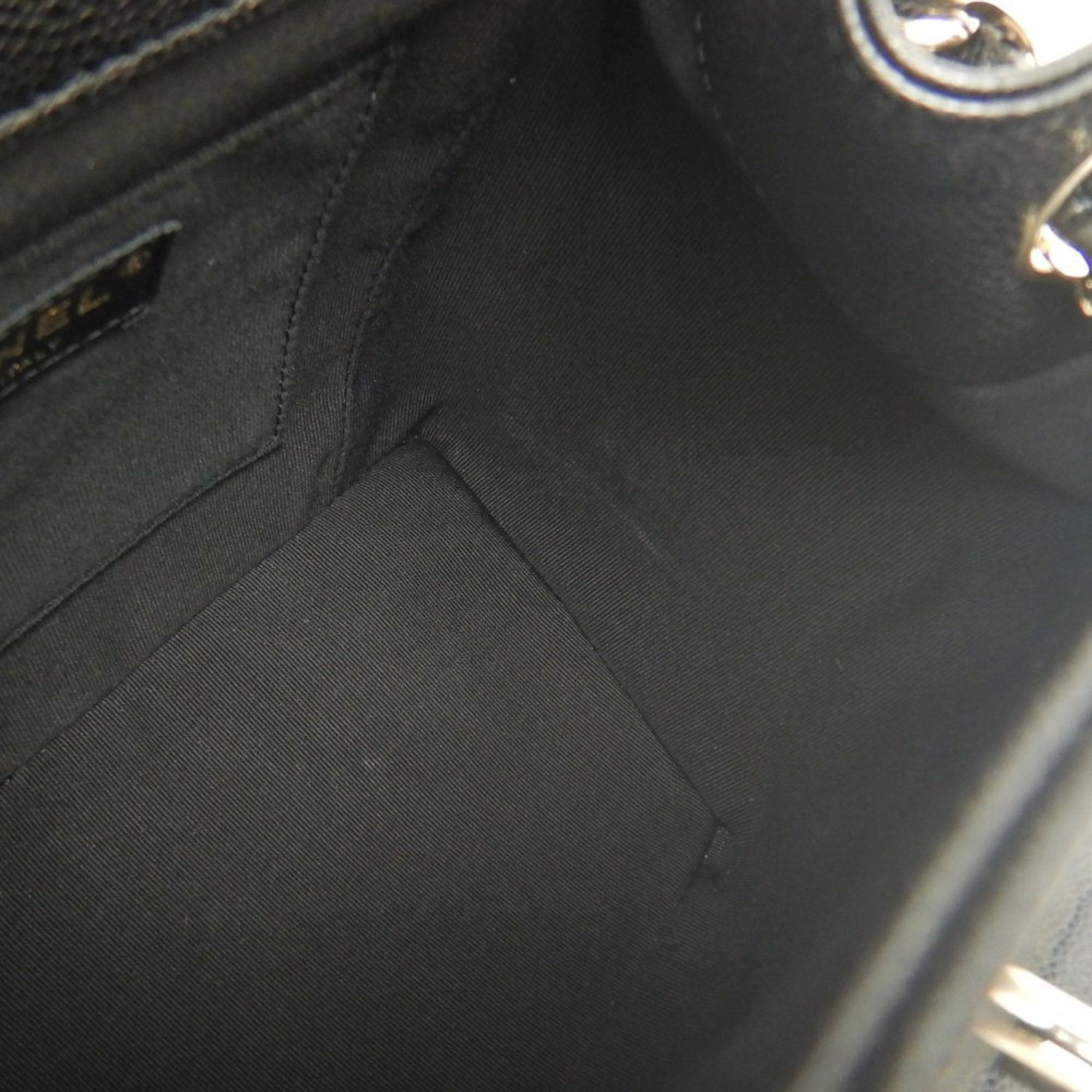 Chanel Black Grained Calfskin Backpack (Pre-Owned)