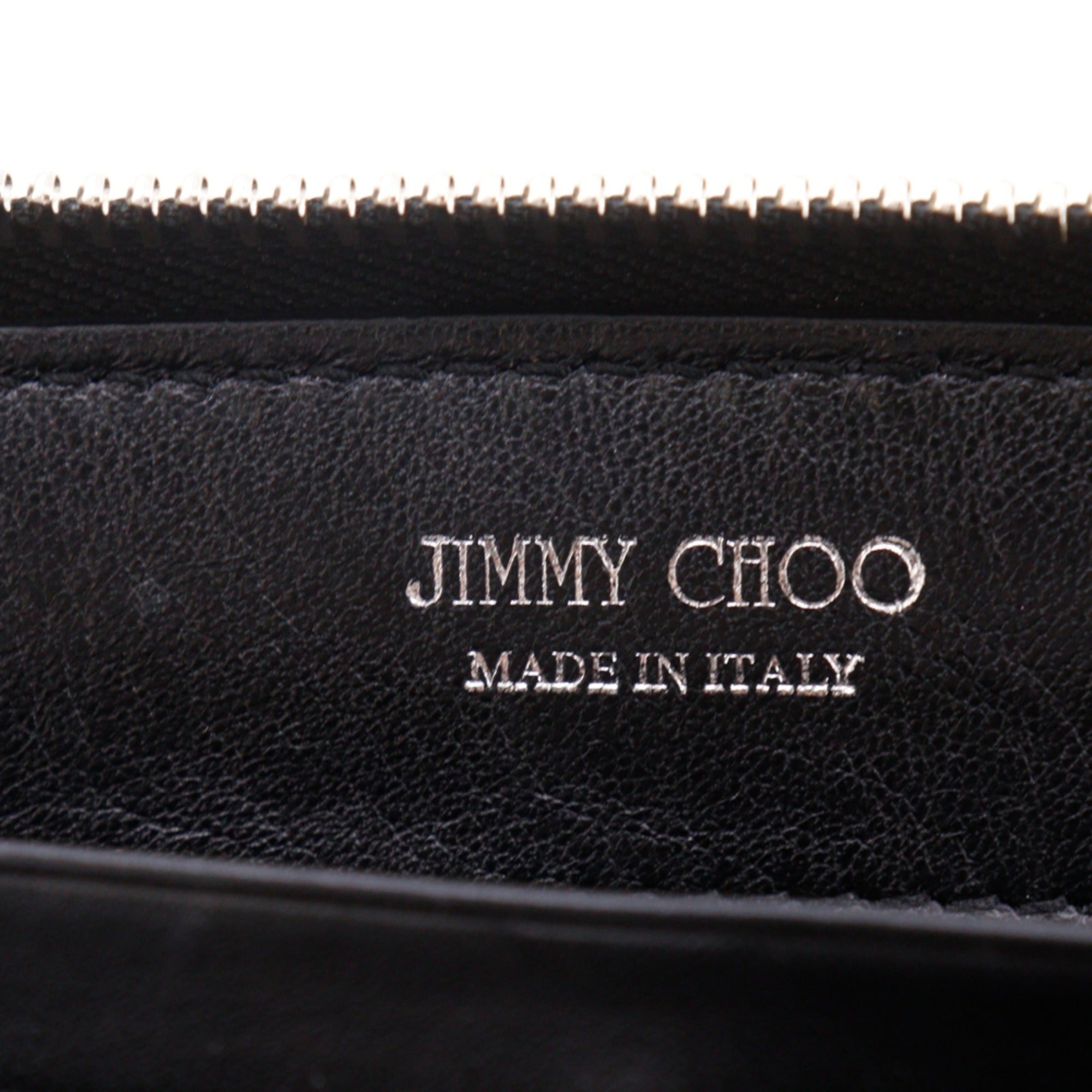 Jimmy Choo Black Leather Long Wallet (Bi-Fold) (Pre-Owned)