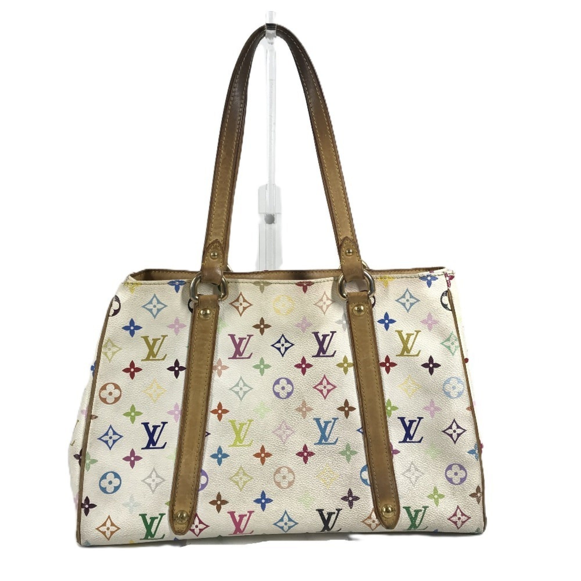Louis Vuitton Blanc Monogram Multicolore Shoulder Bag Tote Bag (Pre-Owned)