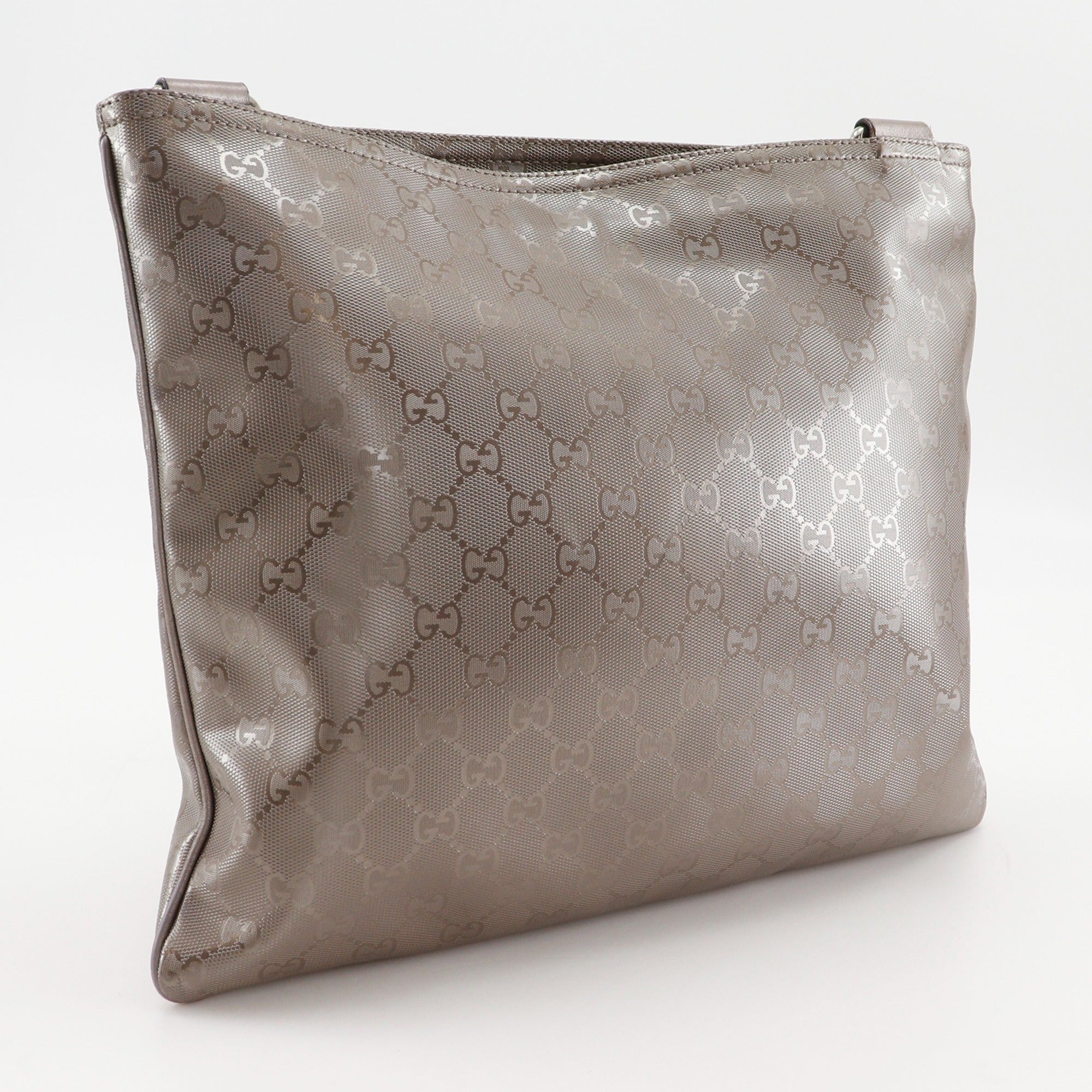 Gucci Bronze Gg Imprimé Shoulder Bag (Pre-Owned)