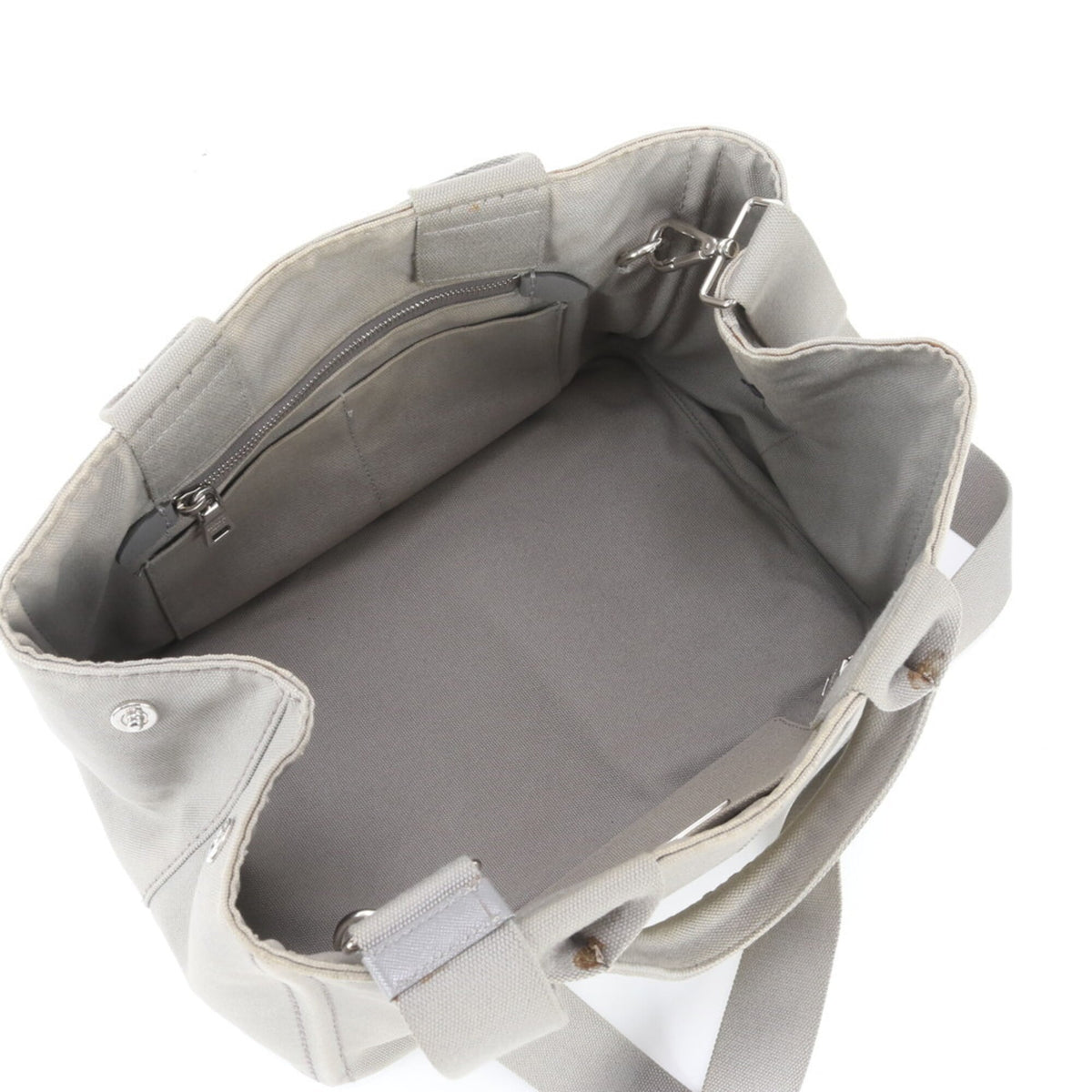 Prada Gray Handbag Shoulder Bag Tote Bag (Pre-Owned)