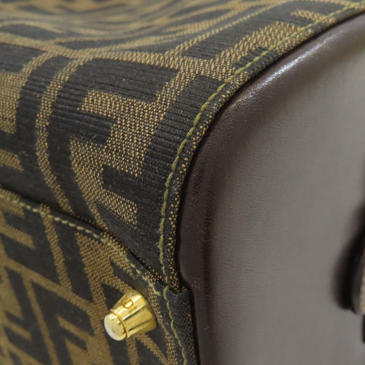 Fendi Brown Zucca Handbag (Pre-Owned)