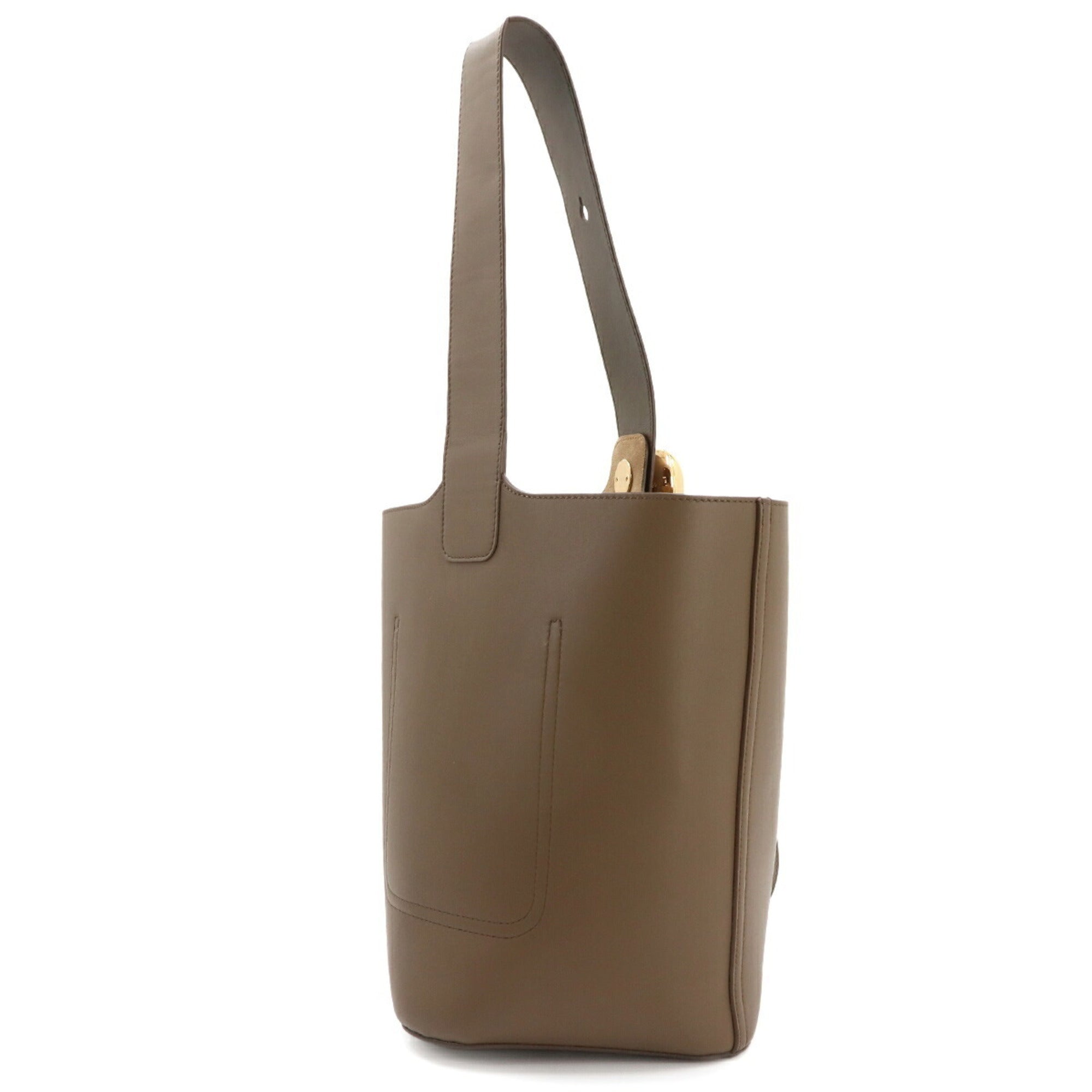 Loewe Brown Leather Handbag Shoulder Bag (Pre-Owned)