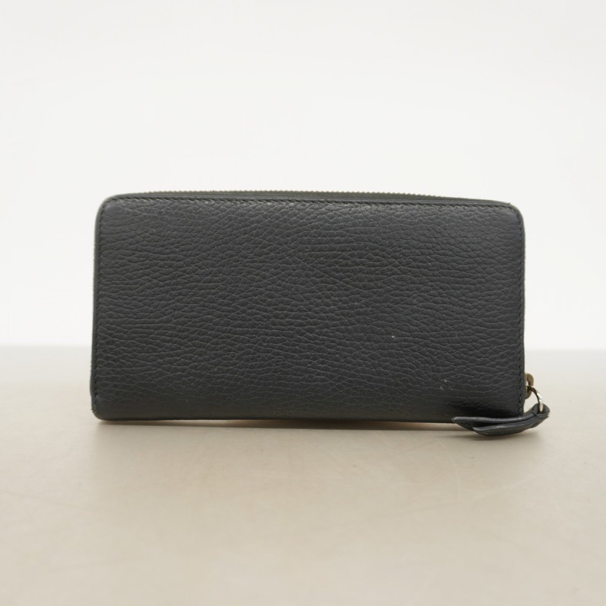 Gucci Black Leather Long Wallet (Bi-Fold) (Pre-Owned)