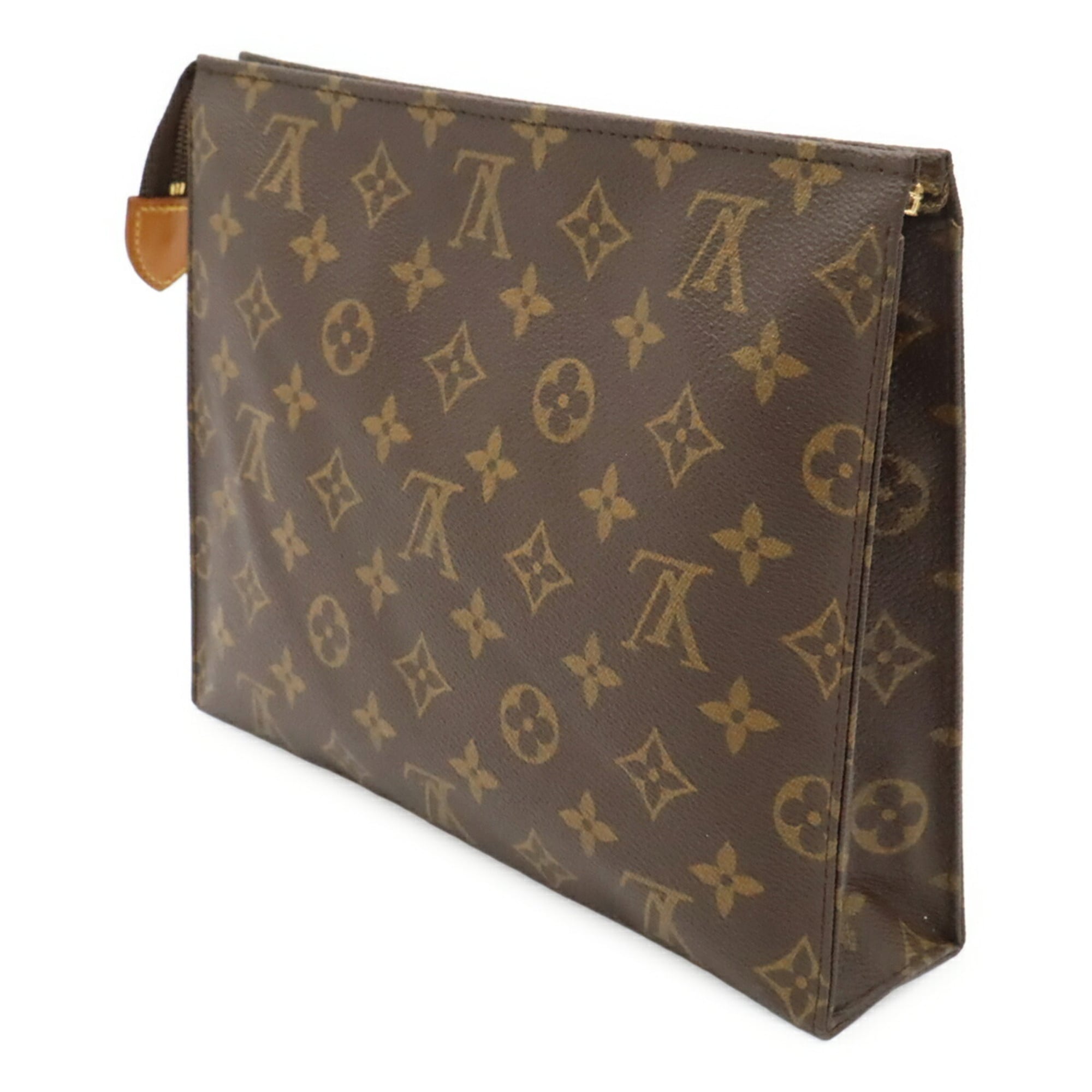 Louis Vuitton Brown Monogram Canvas Pochette Pouch (Pre-Owned)