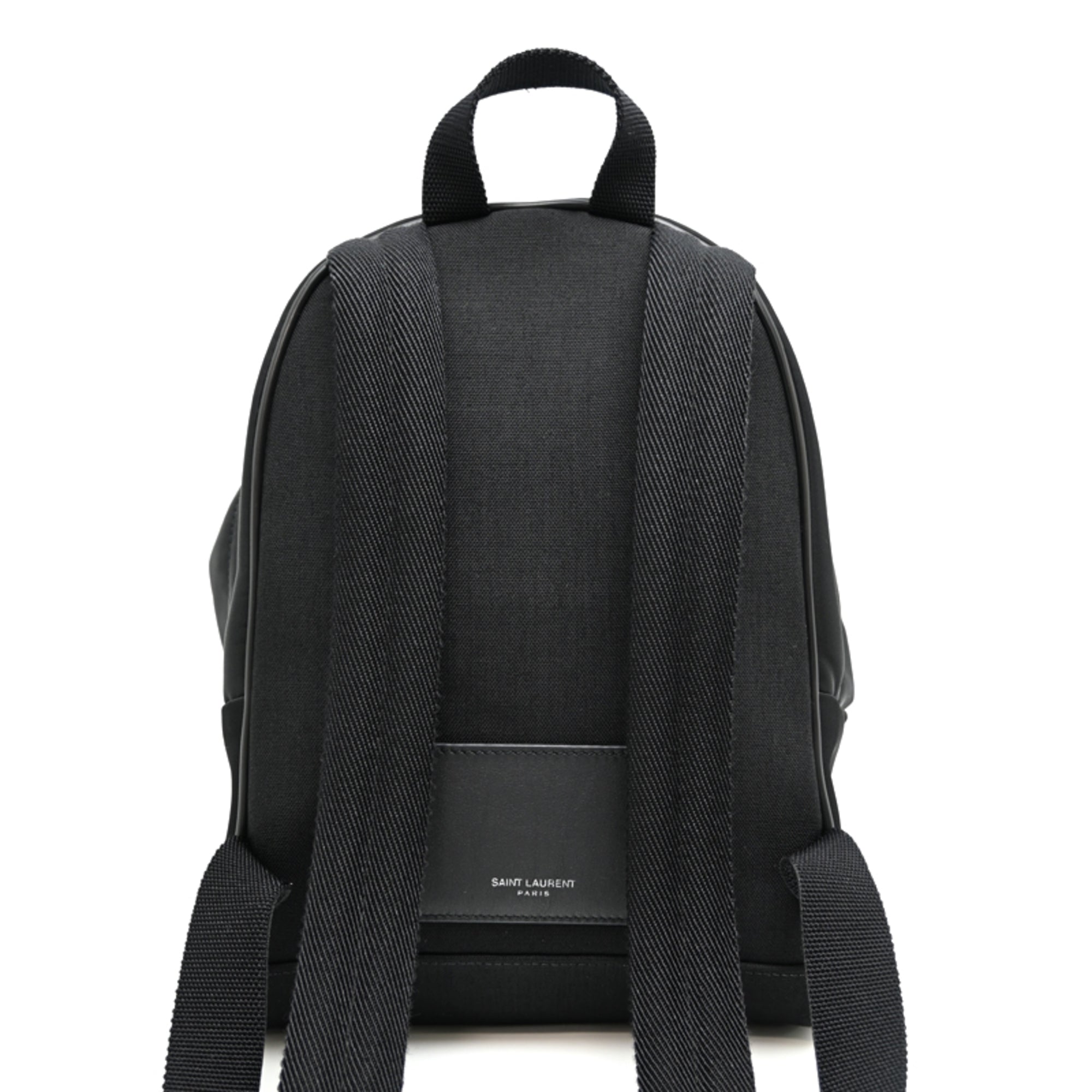 Saint Laurent Black Nylon Leather Backpack (Pre-Owned)
