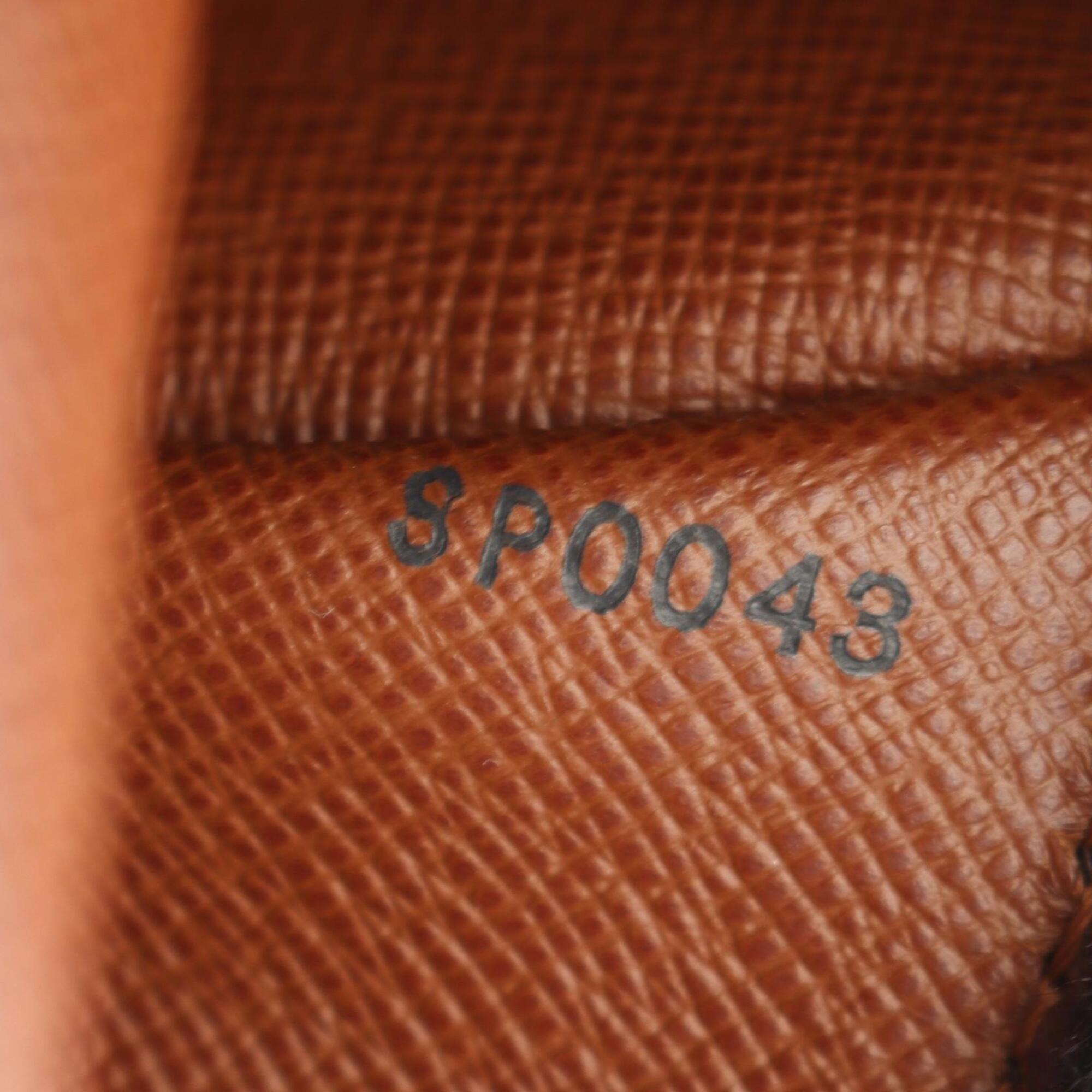 Louis Vuitton Brown Pvc Coated Canvas Leather Handbag (Pre-Owned)