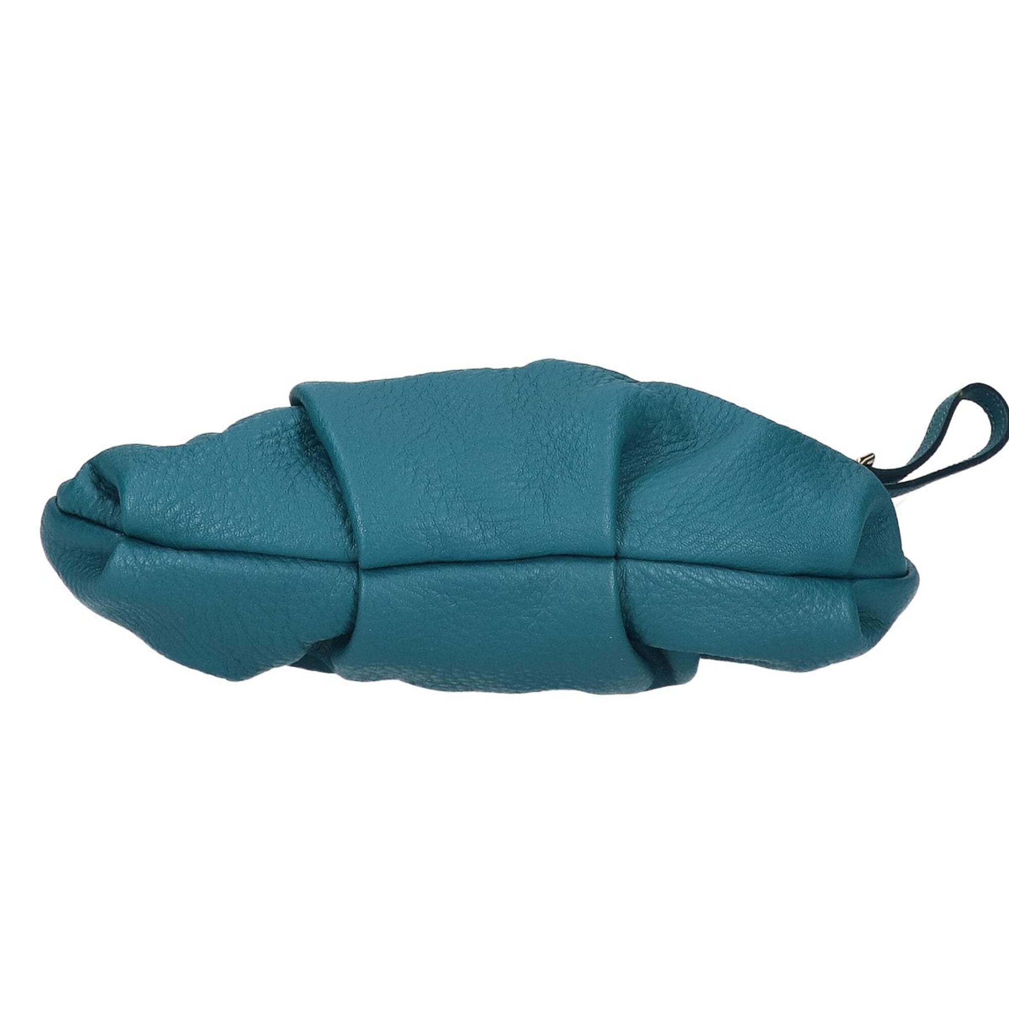 Prada Turquoise Leather Pouch (Pre-Owned)