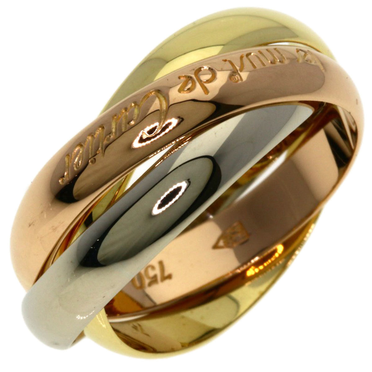 Cartier Trinity Yellow Gold (18K) Pink Gold (18K) White Gold (18K) Band Ring (Pre-Owned)