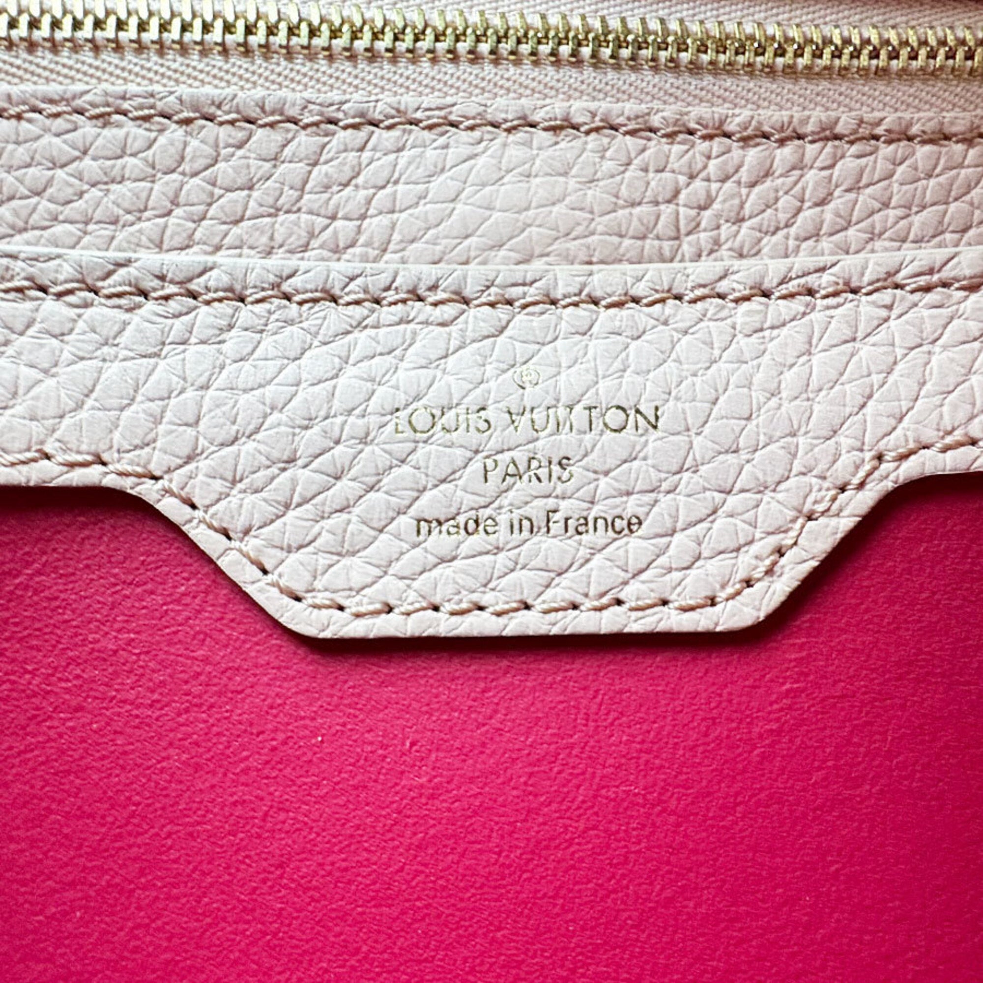 Louis Vuitton Light Pink Leather Handbag Shoulder Bag (Pre-Owned)