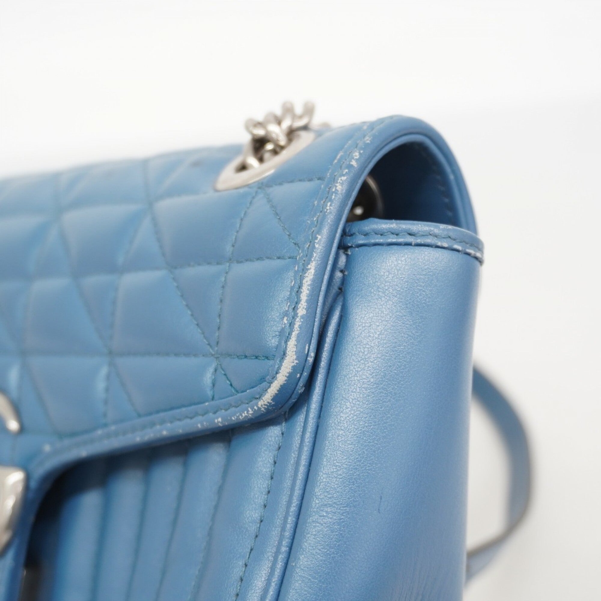 Gucci Blue Leather Shoulder Bag (Pre-Owned)