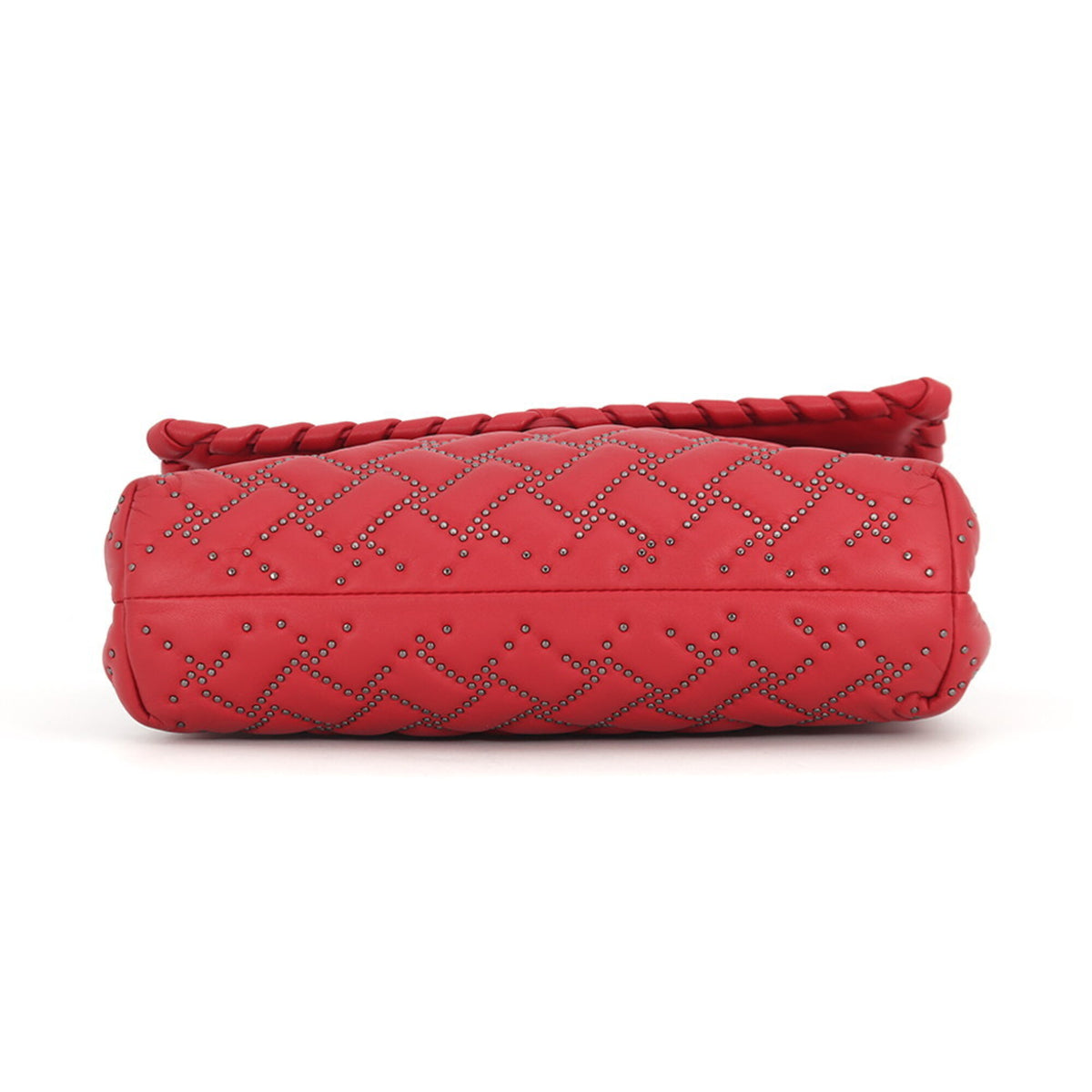 Bottega Veneta Red Color Leather Handbag Shoulder Bag (Pre-Owned)