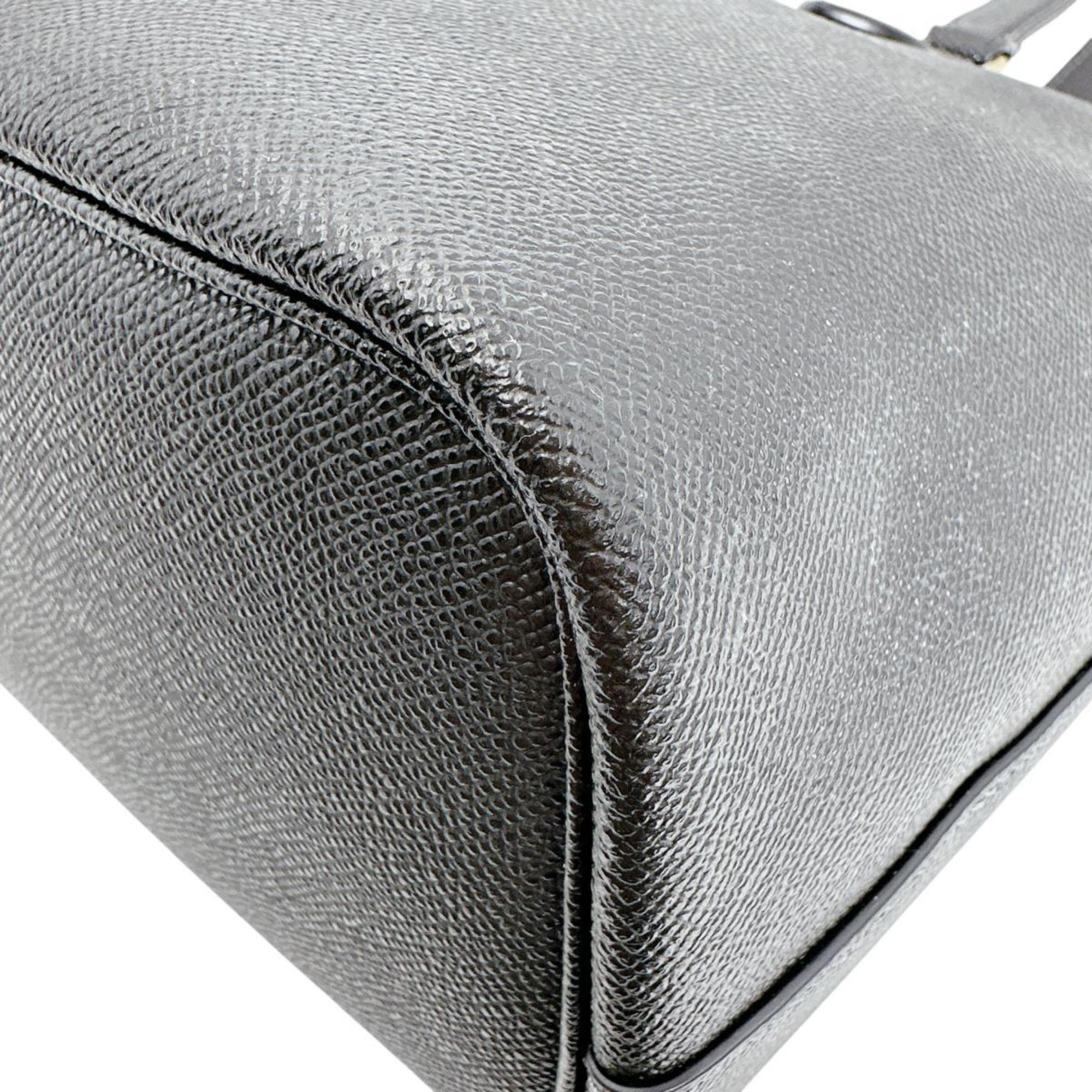 Coach Black Leather Tote Bag (Pre-Owned)
