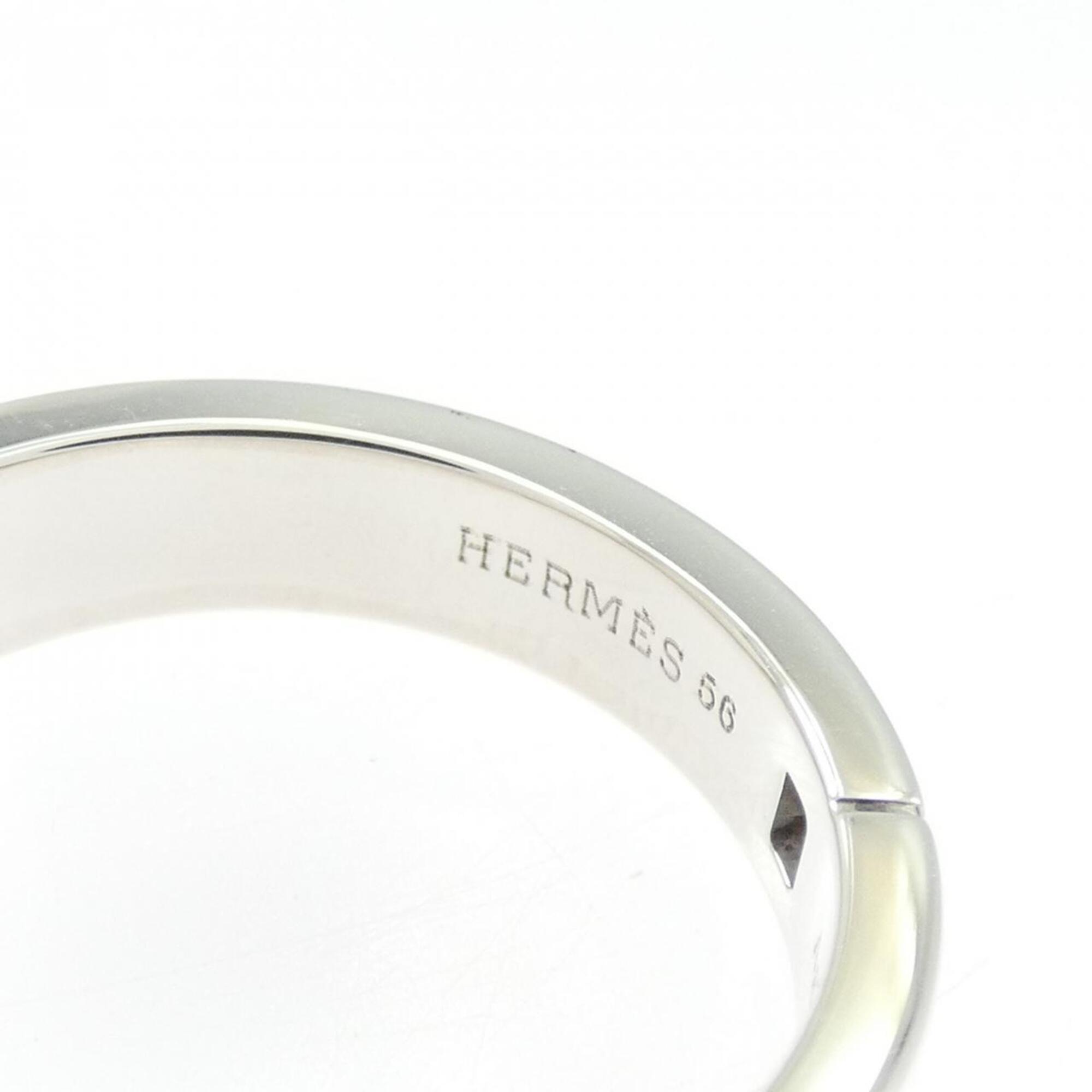 Hermes Silver 925 Band Ring (Pre-Owned)