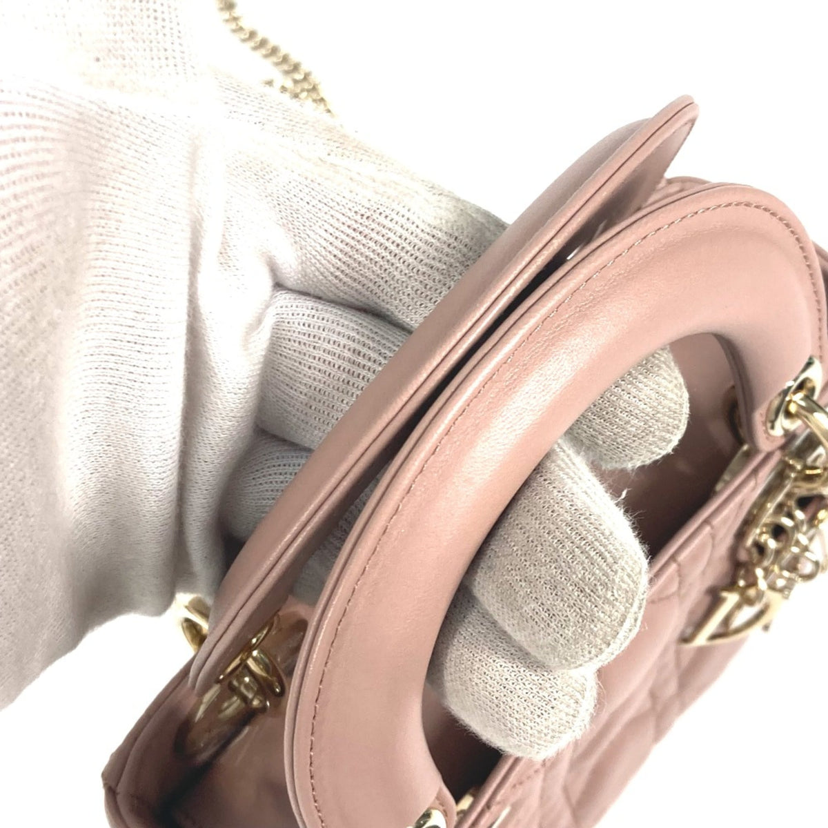 Christian Dior Beige Leather Handbag (Pre-Owned)