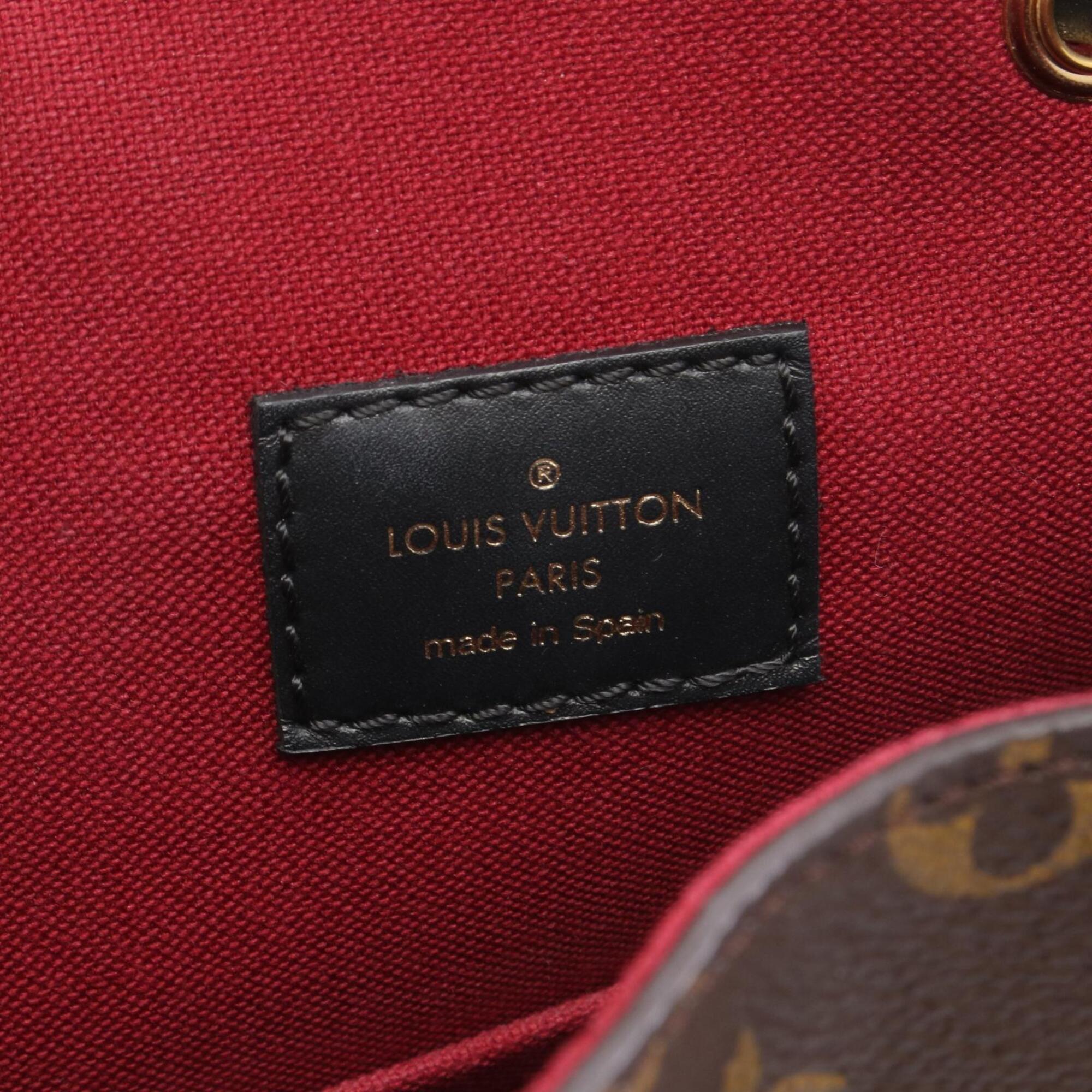 Louis Vuitton Black Brown Coated Canvas Pvc Monogram Leather Backpack Handbag (Pre-Owned)