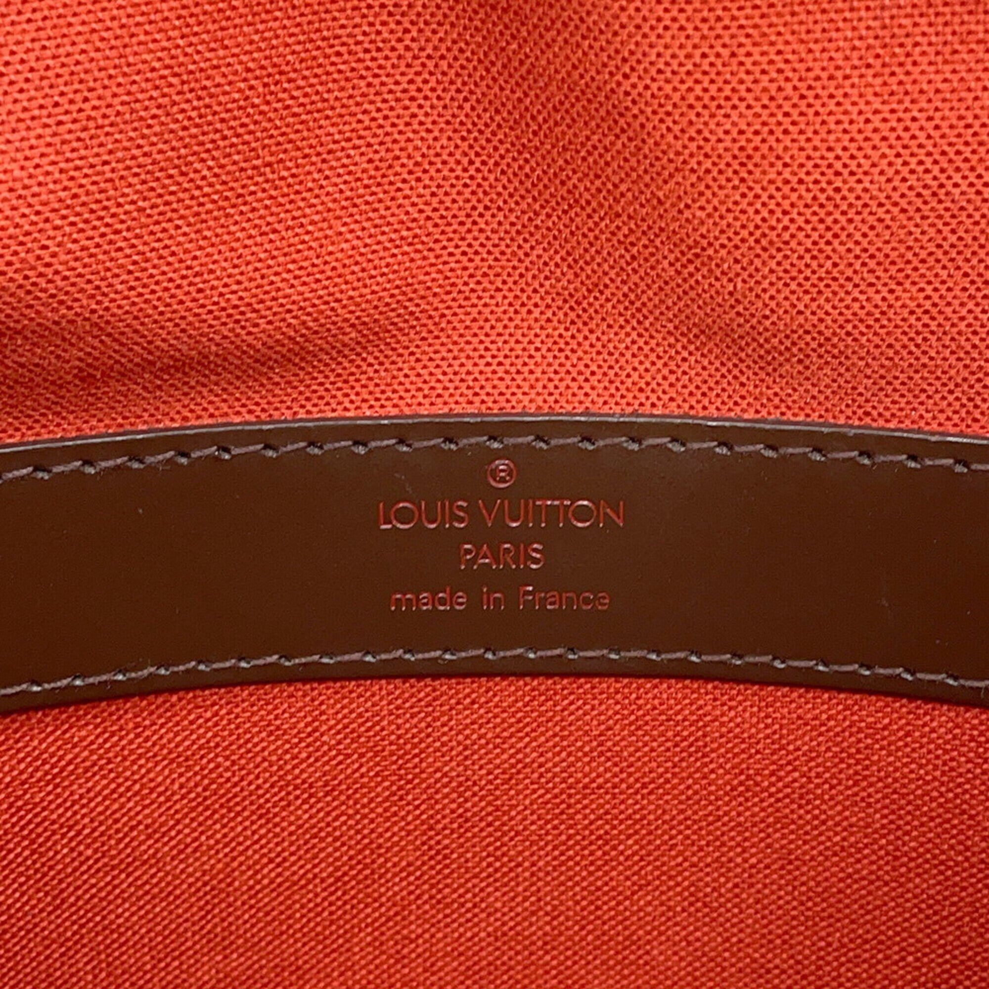 Louis Vuitton Red Color Damier Canvas Handbag Shoulder Bag (Pre-Owned)