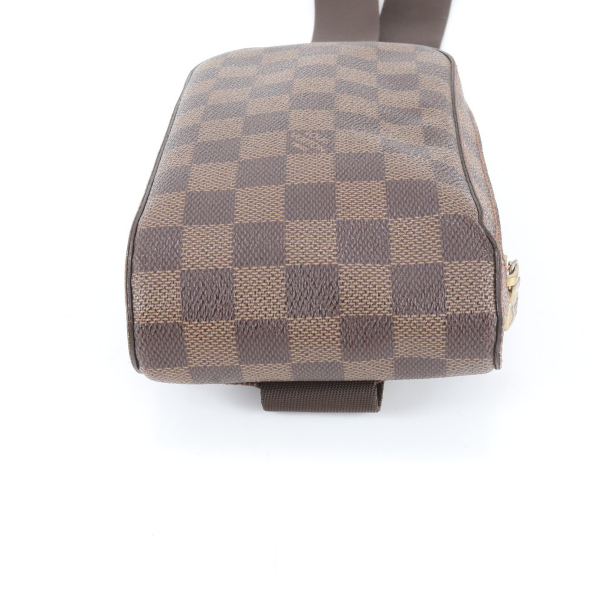 Louis Vuitton Brown Damier Canvas Coated Canvas Leather Pouch Sling Bag (Pre-Owned)