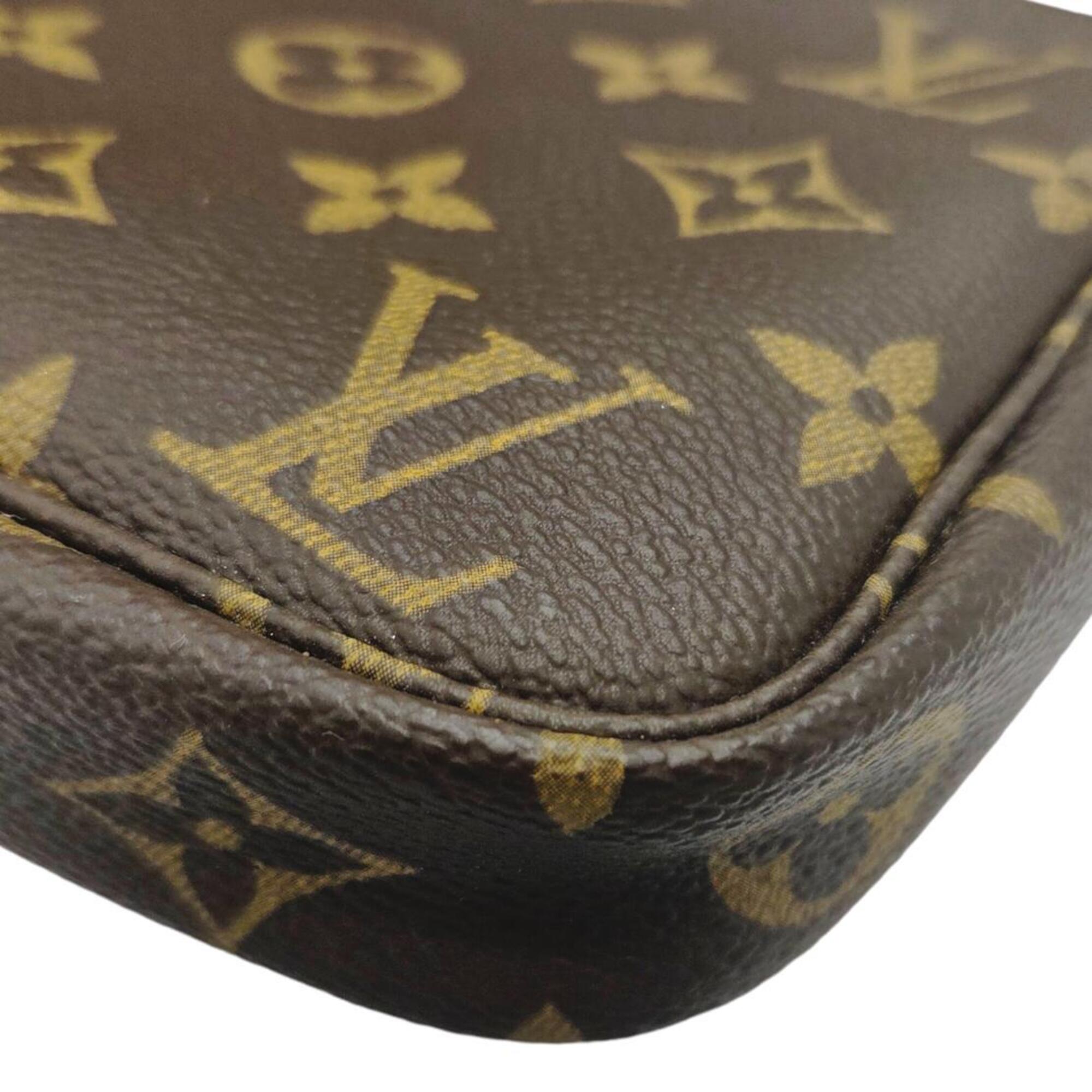 Louis Vuitton Brown Monogram Handbag Pochette Pouch (Pre-Owned)