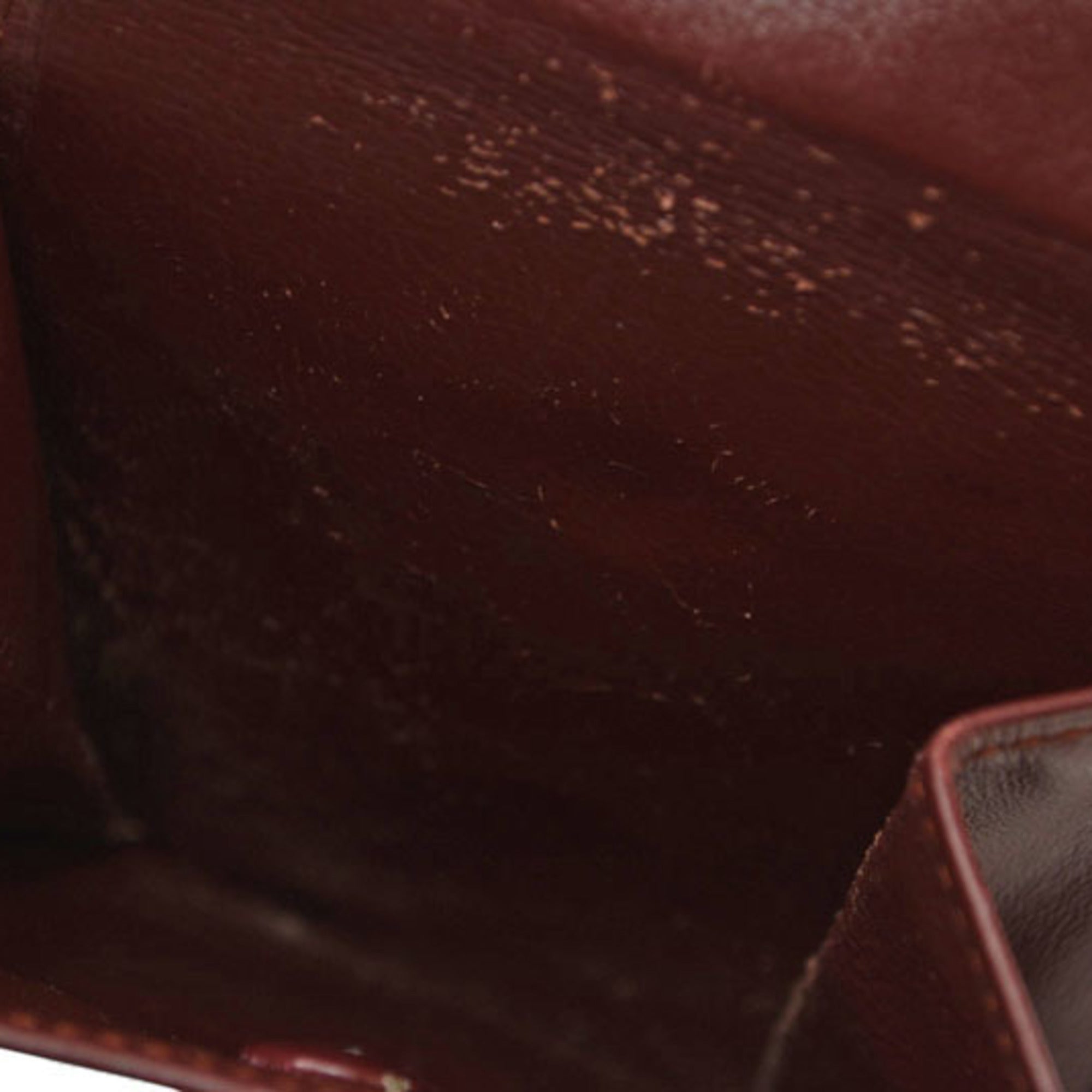 Cartier Bordeaux Leather Wallet (Bi-Fold) (Pre-Owned)