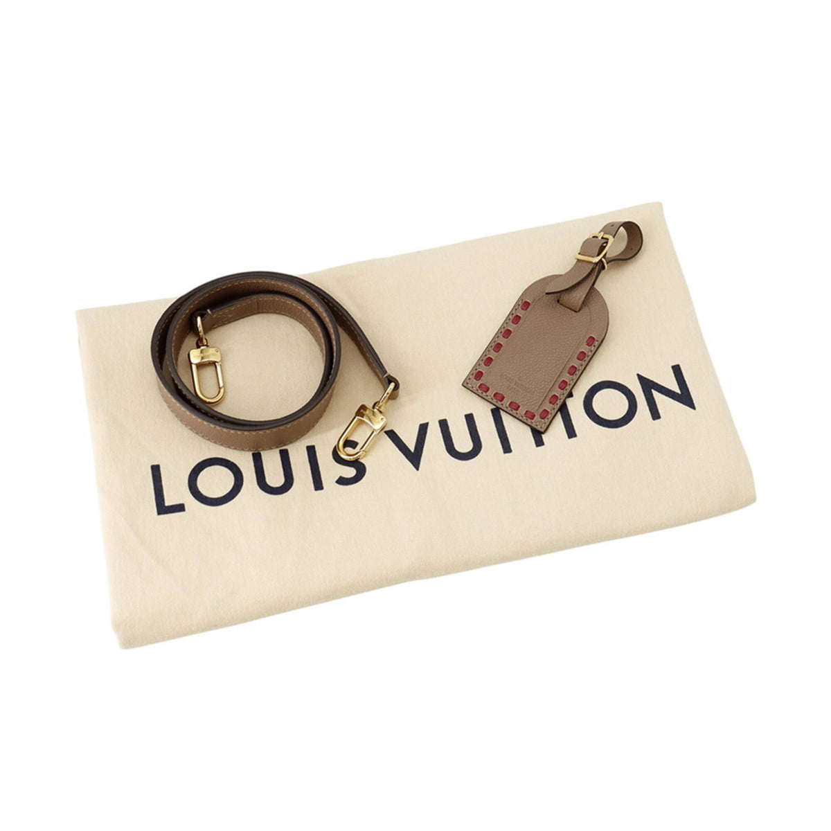 Louis Vuitton Taupe Monogram Empreinte Handbag Shoulder Bag (Pre-Owned)