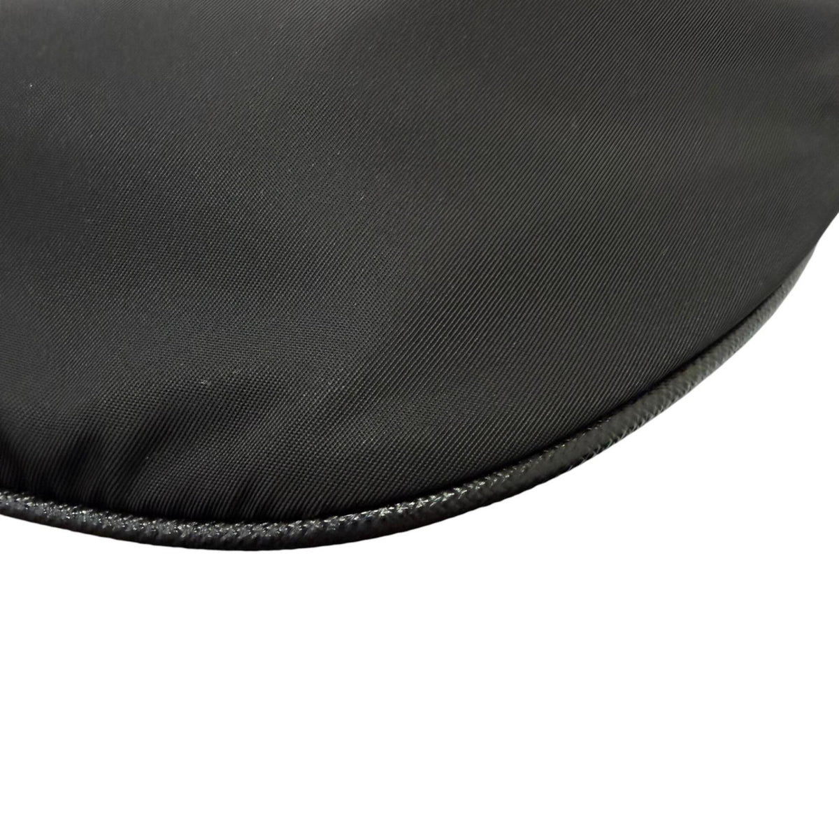 Prada Black Nylon Leather Fanny Pack Sling Bag (Pre-Owned)