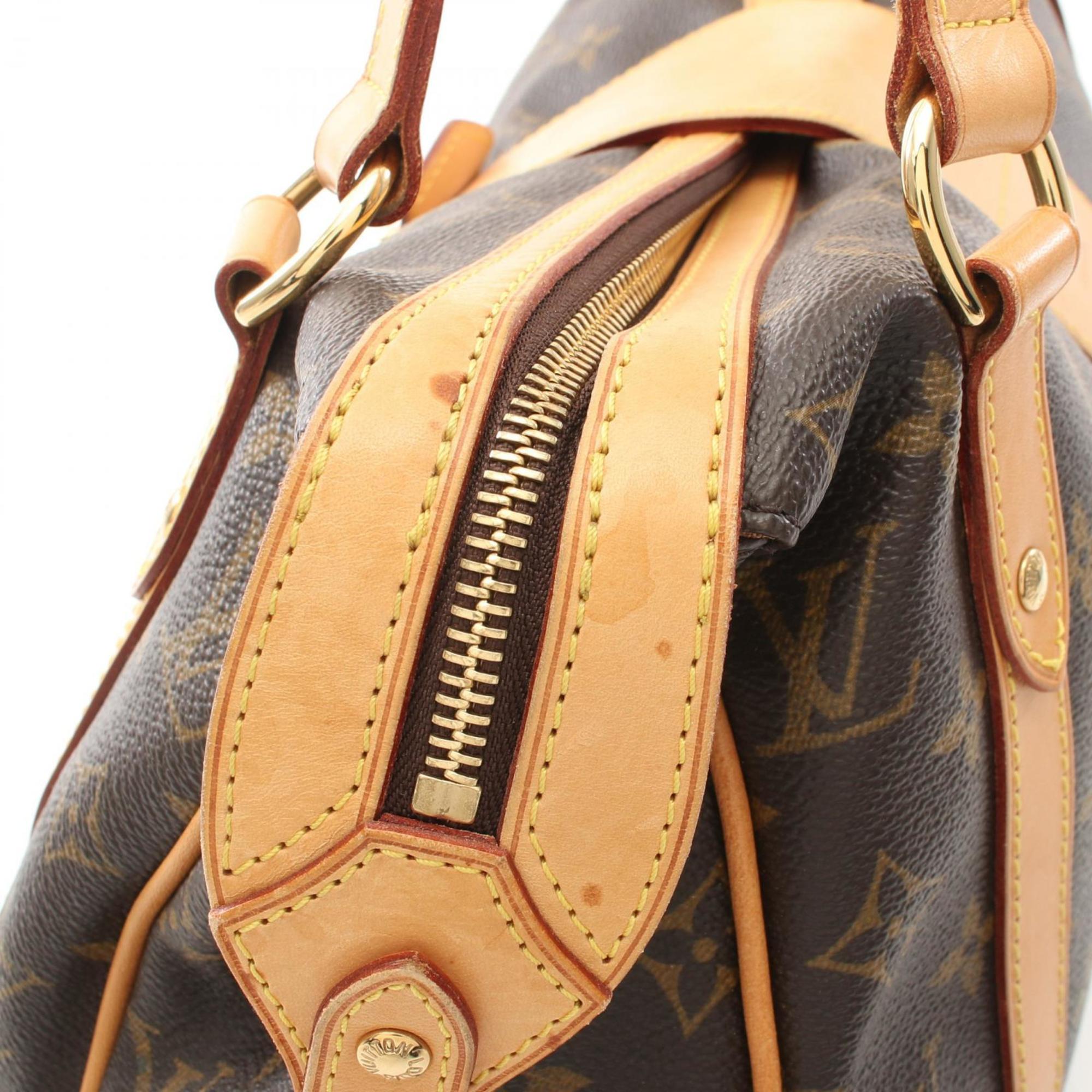 Louis Vuitton Brown Pvc Coated Canvas Leather Shoulder Bag (Pre-Owned)