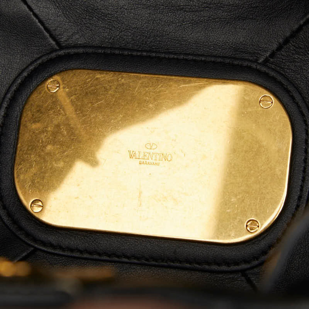 Valentino Brown Multi-Color Leather Shoulder Bag (Pre-Owned)