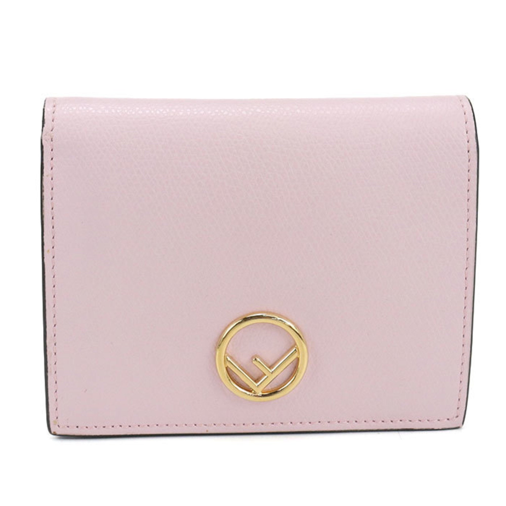 Fendi Pink Leather Wallet (Bi-Fold) (Pre-Owned)