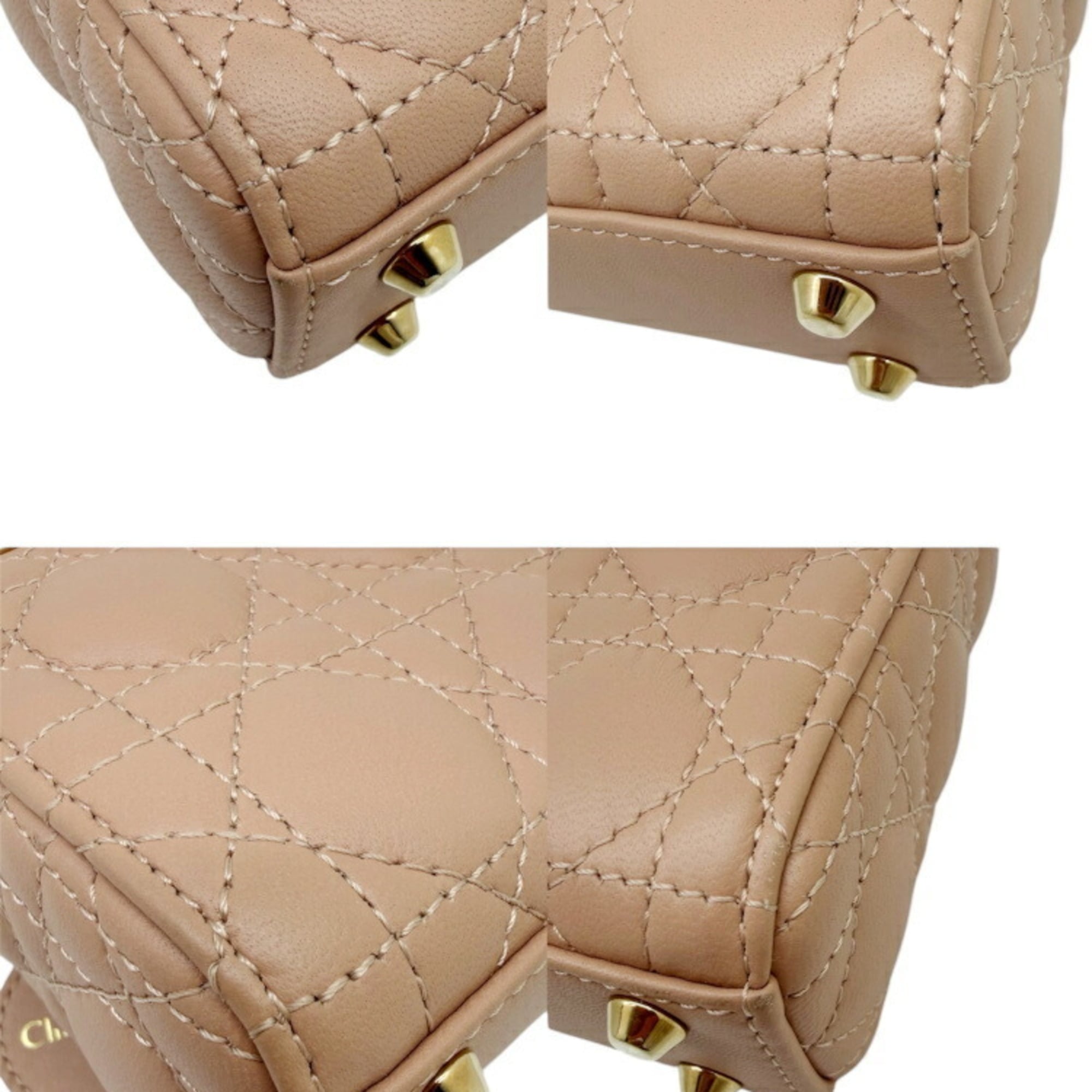 Christian Dior Pink Leather Shoulder Bag (Pre-Owned)