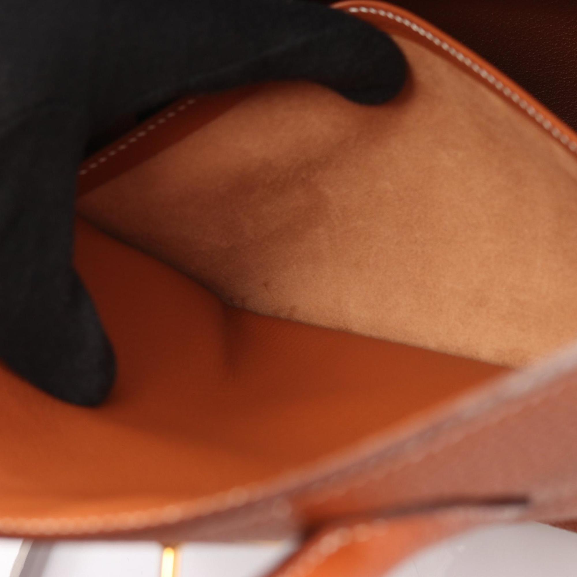 Hermes Brown Leather Handbag (Pre-Owned)