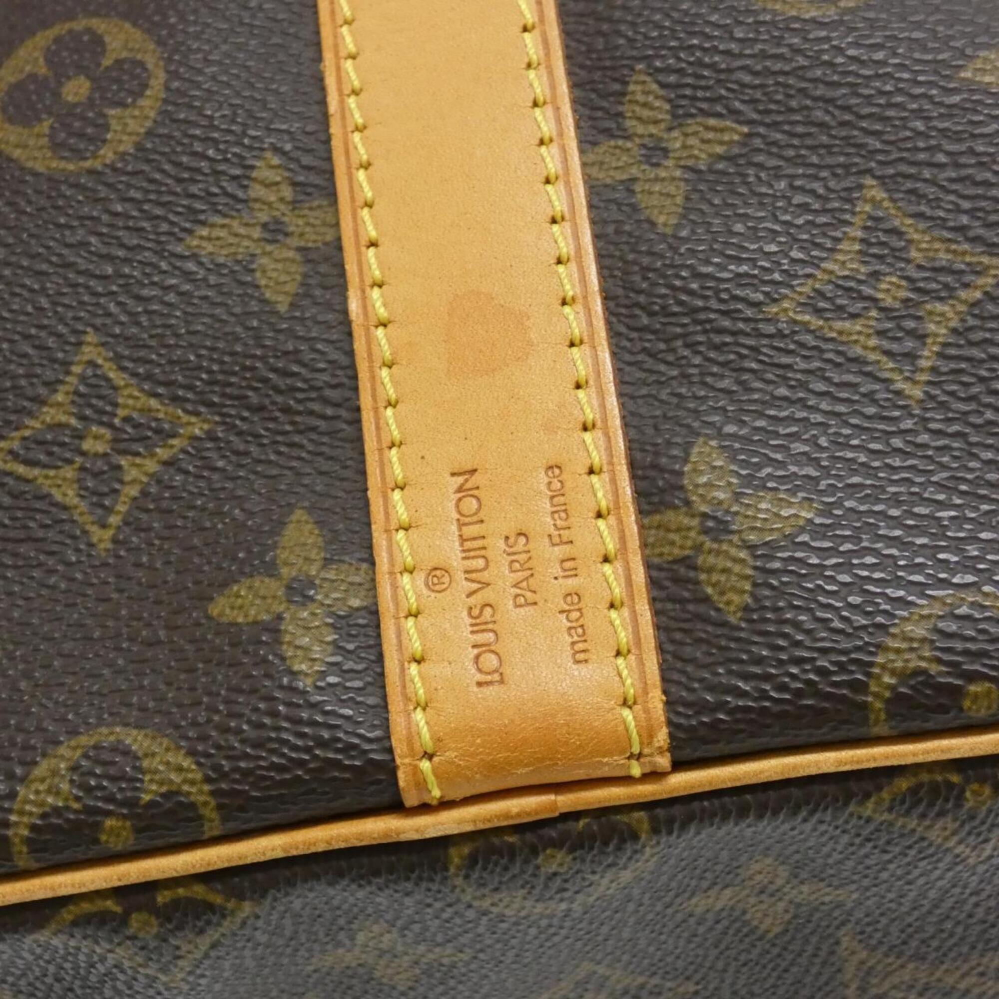 Louis Vuitton Marron Coated Canvas Boston Bag (Pre-Owned)