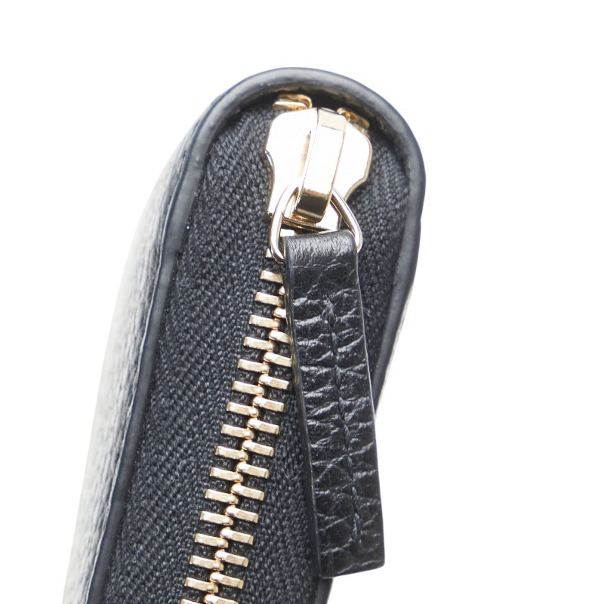 Gucci Black Leather Long Wallet (Bi-Fold) (Pre-Owned)