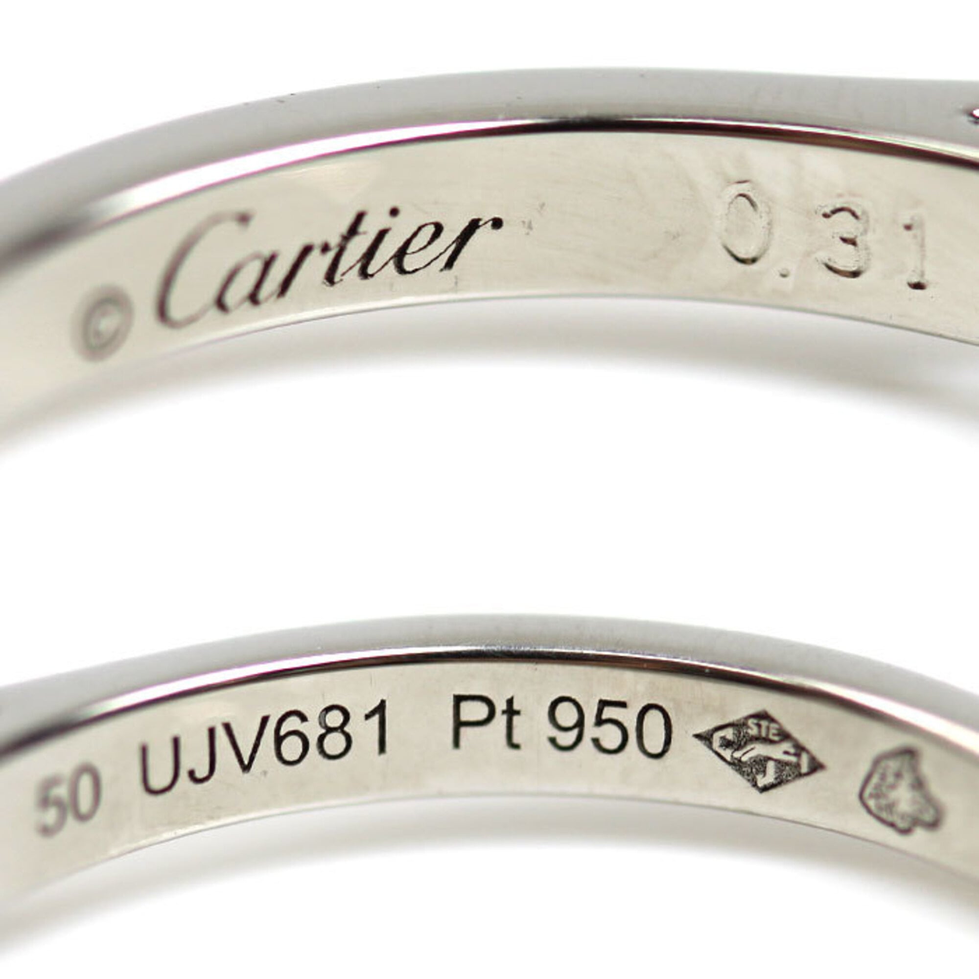 Cartier Platinum 950 Band Ring (Pre-Owned)