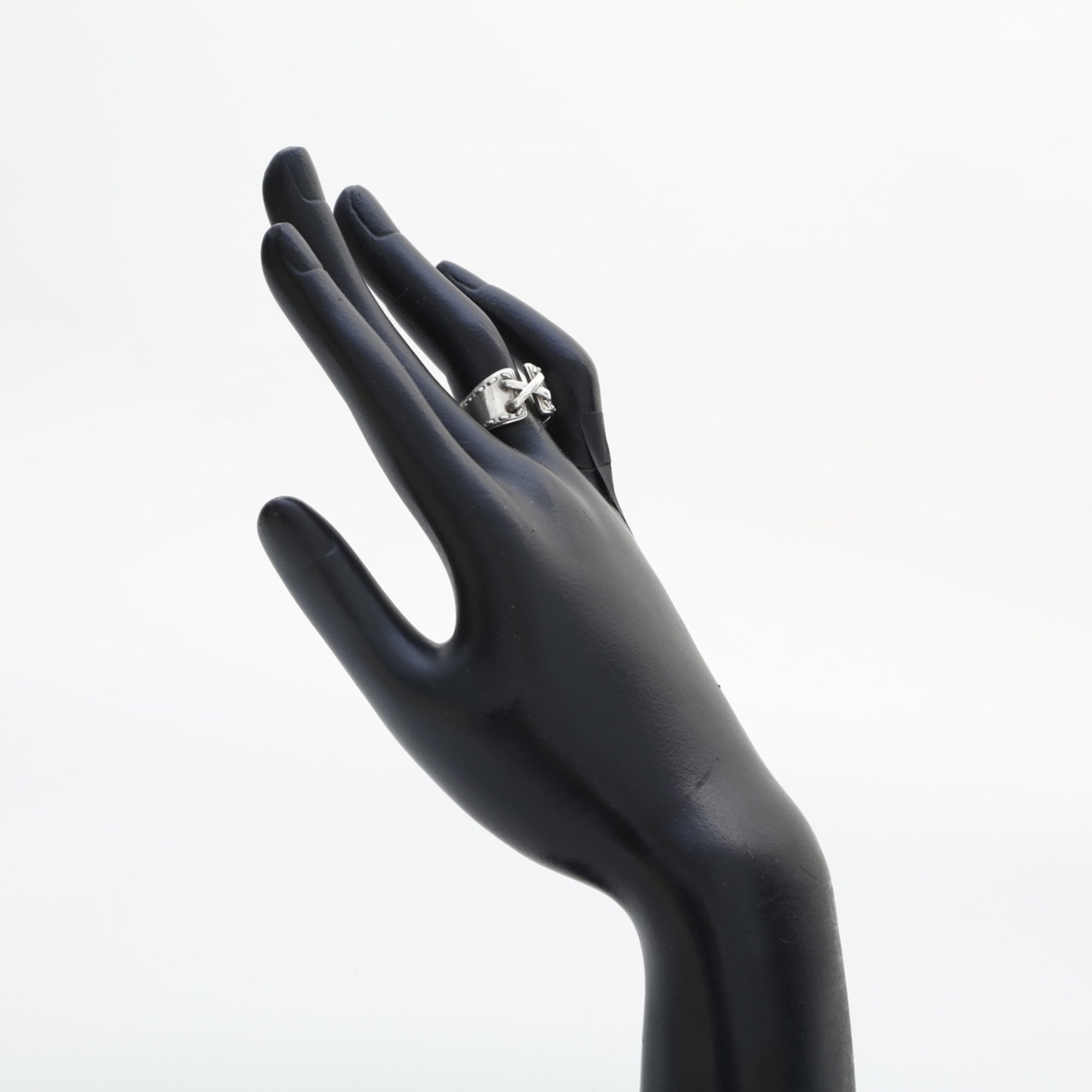 Hermes Silver Band Ring (Pre-Owned)