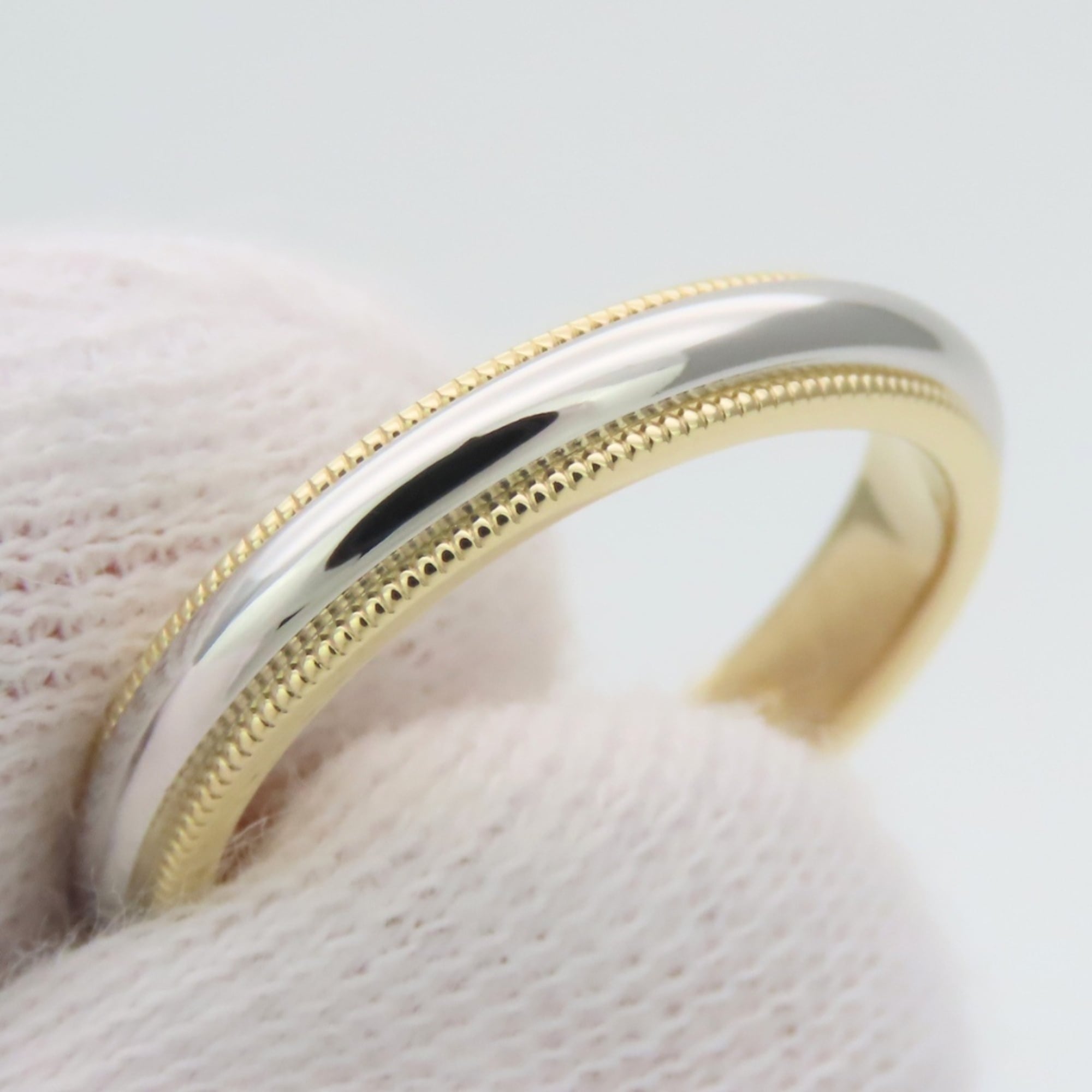 Tiffany Platinum Yellow Gold Yellow Gold (18K) Platinum 950 Band Ring (Pre-Owned)