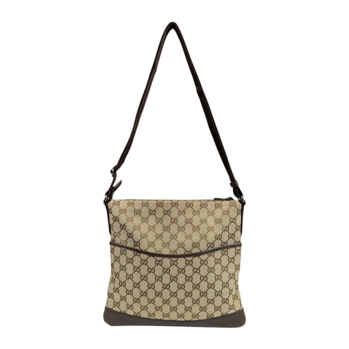 Gucci Brown Gg Canvas Shoulder Bag (Pre-Owned)