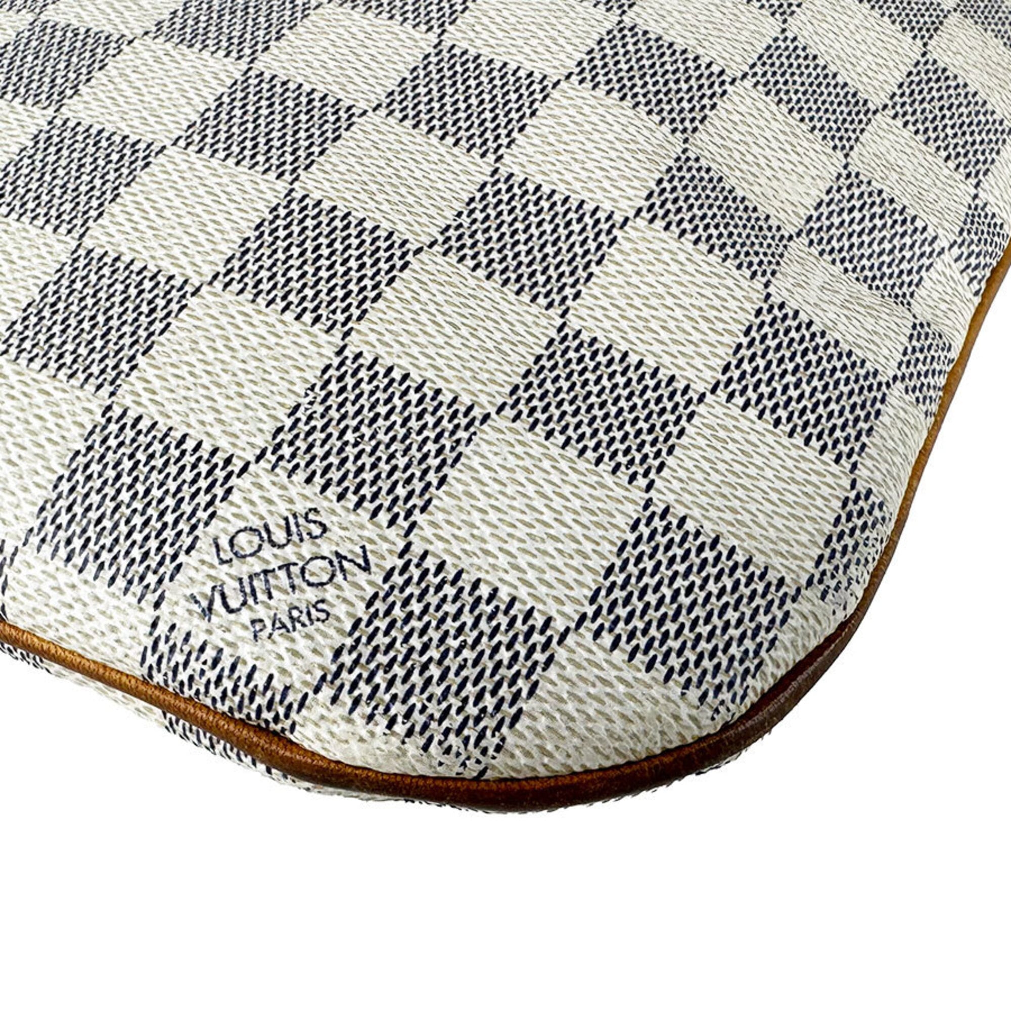 Louis Vuitton Ivory Damier Azur Canvas Pochette Shoulder Bag (Pre-Owned)