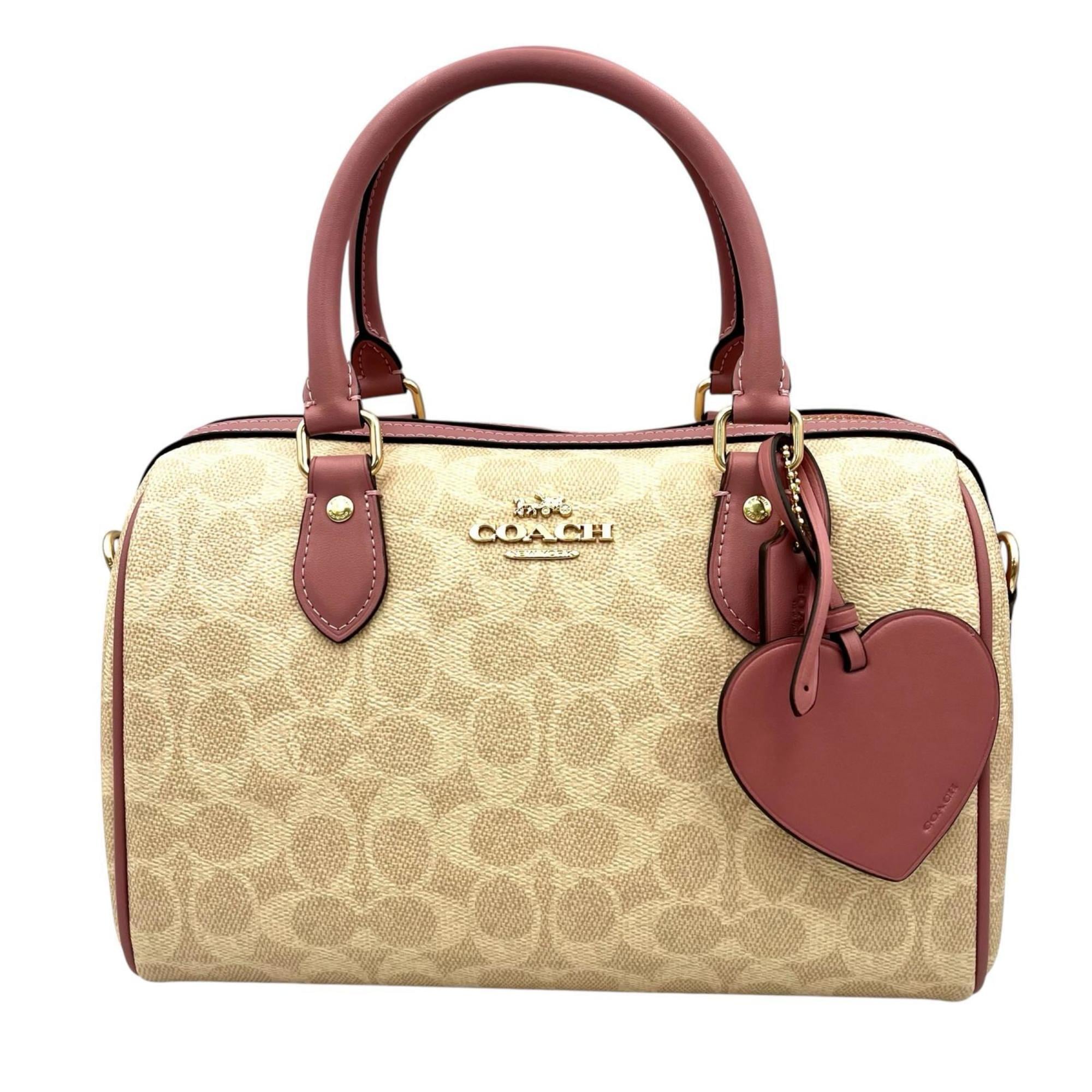 Coach Beige Coated Canvas Handbag (Pre-Owned)
