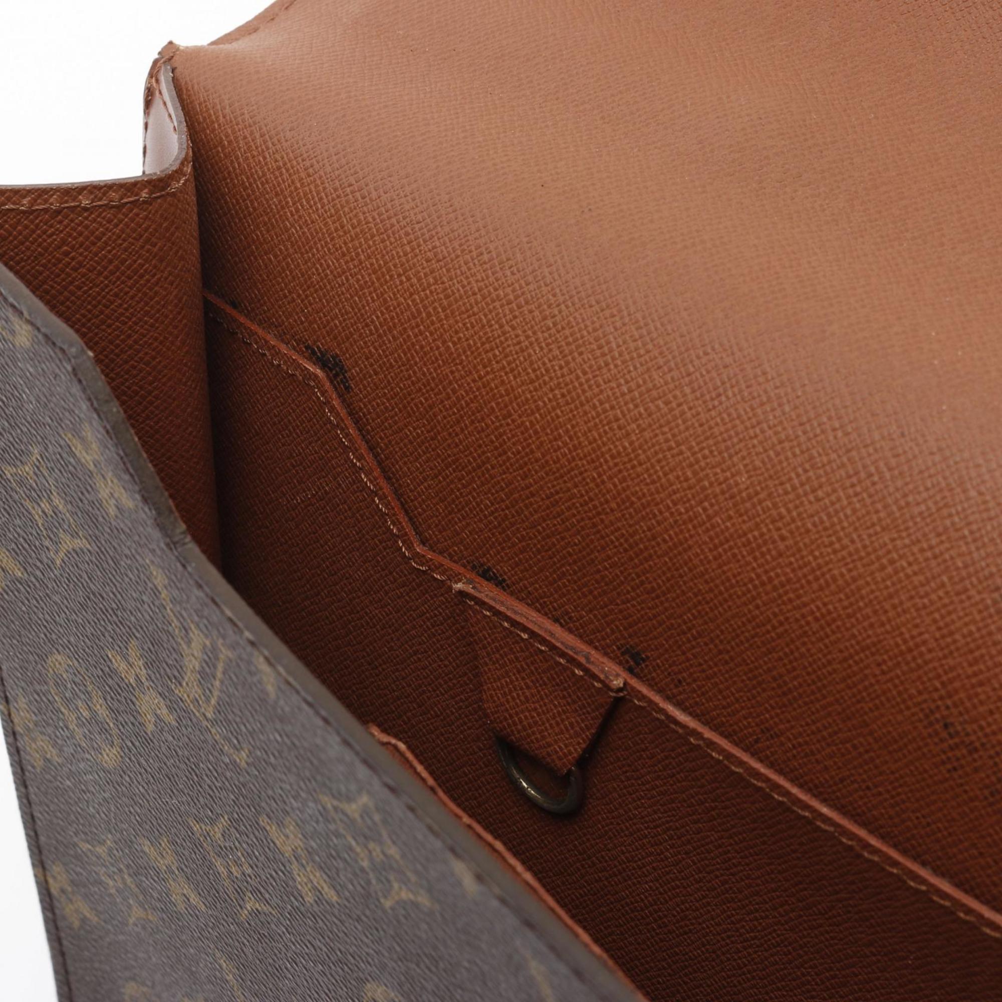 Louis Vuitton Brown Coated Canvas Pvc Monogram Leather Briefcase (Pre-Owned)
