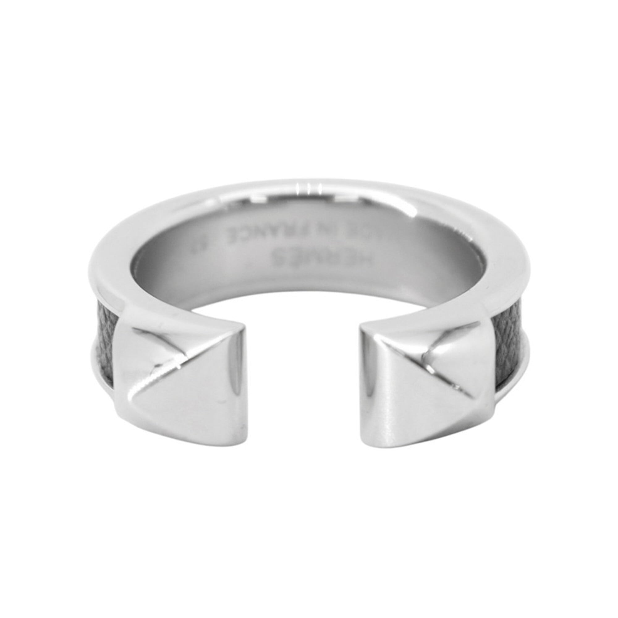 Hermes Black Metal Band Ring (Pre-Owned)