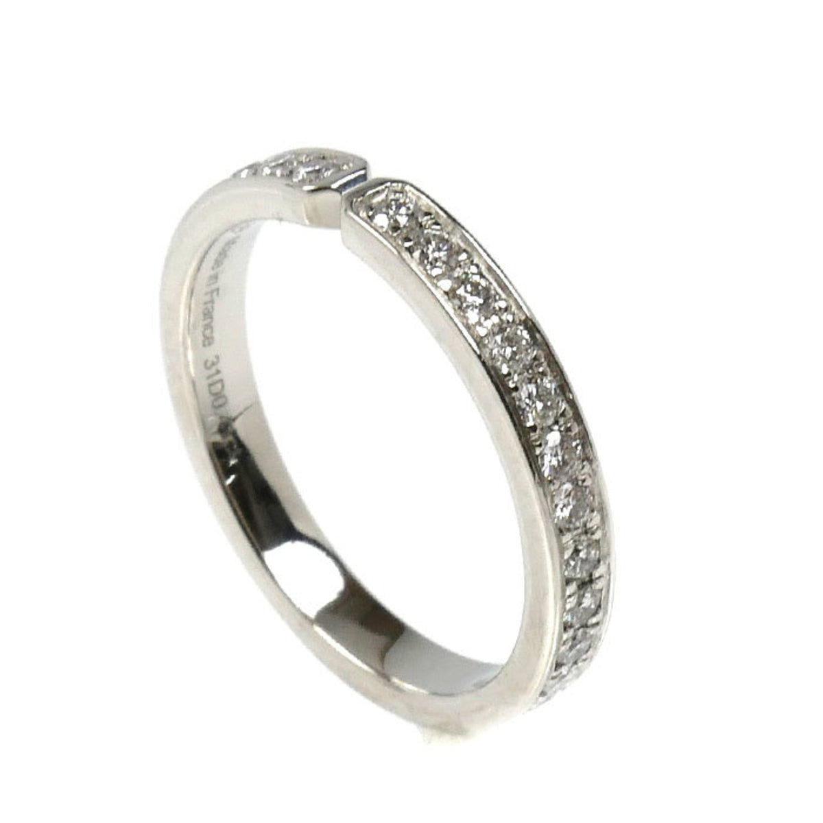 Hermes Platinum 950 Band Ring (Pre-Owned)