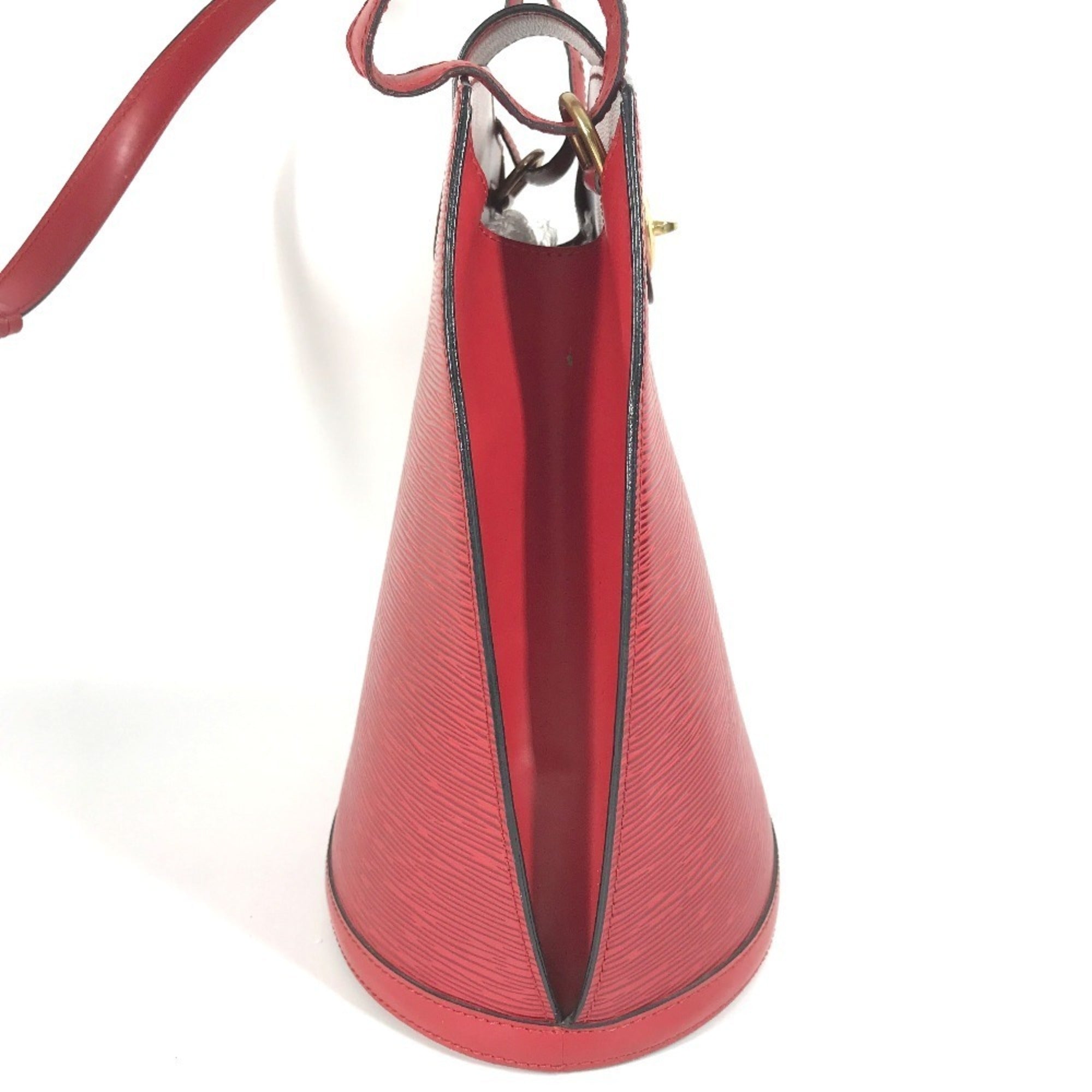 Louis Vuitton Castilian Red Red Color Epi Leather Shoulder Bag (Pre-Owned)