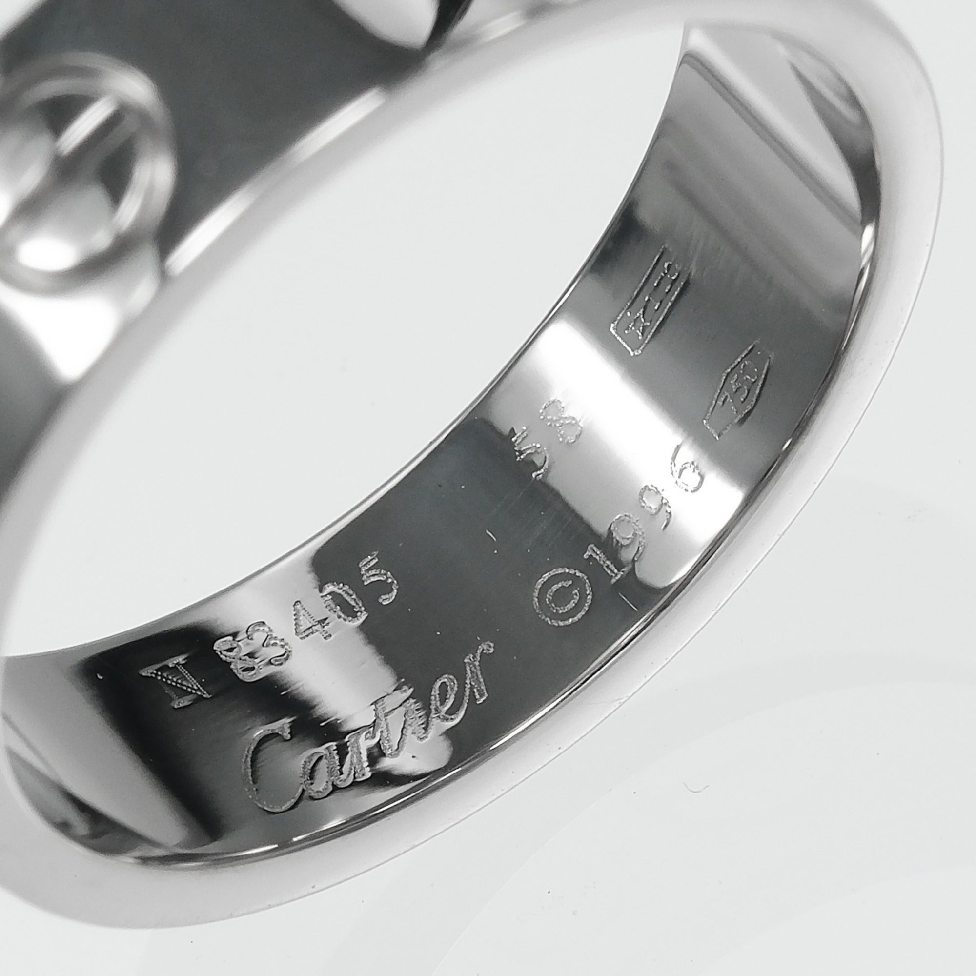 Cartier Love White Gold (18K) Band Ring (Pre-Owned)