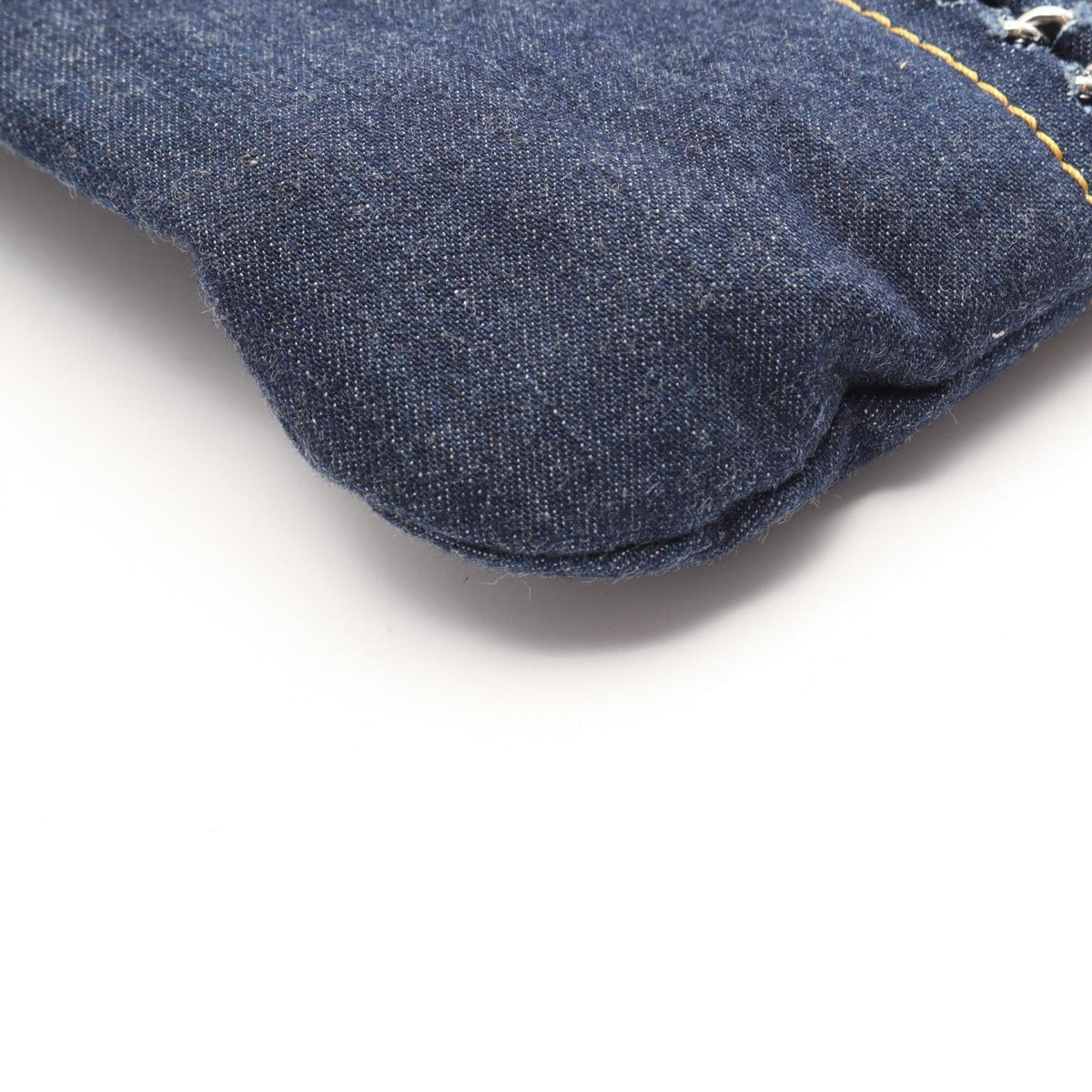Chanel Navy Denim Handbag Tote Bag (Pre-Owned)