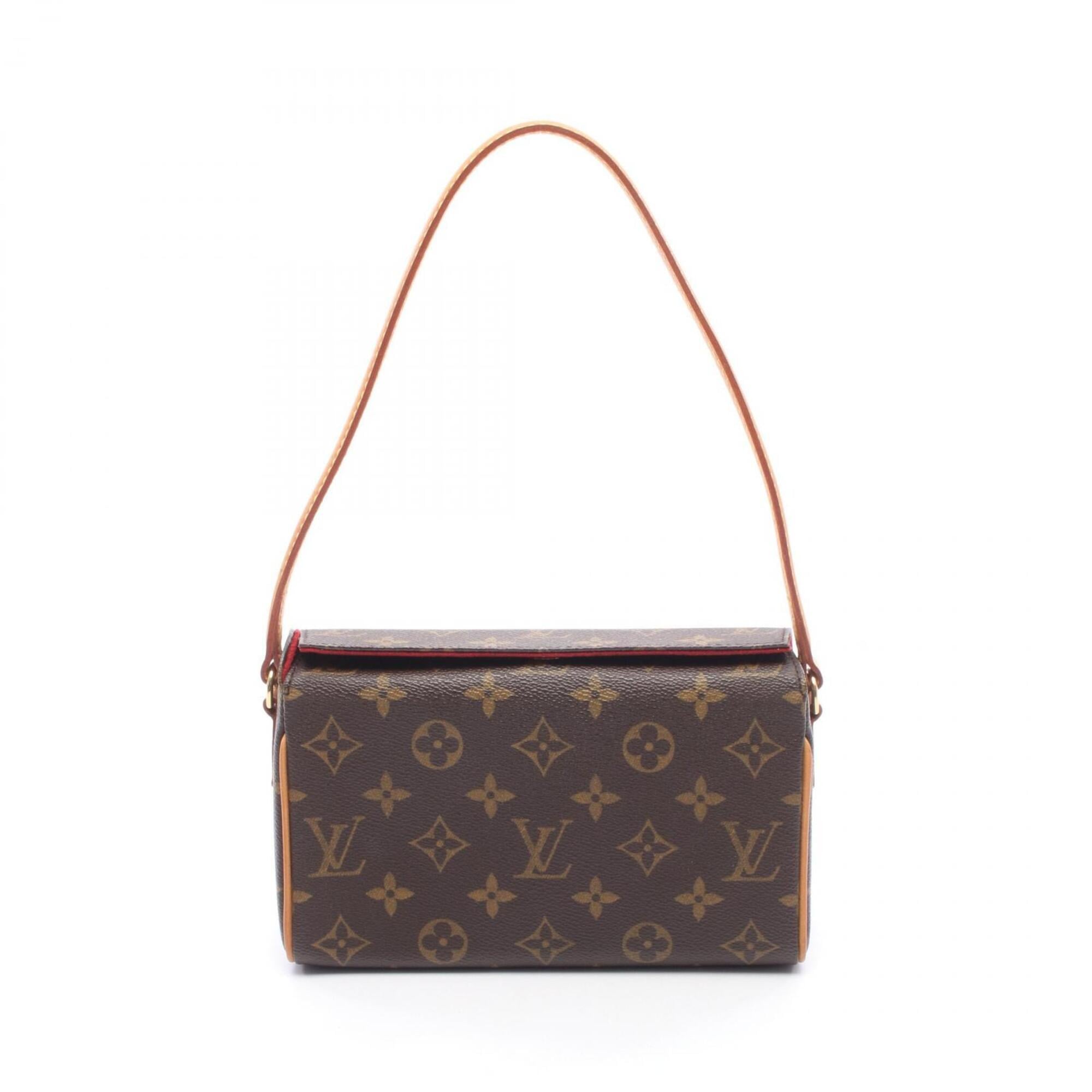 Louis Vuitton Brown Monogram Pvc Coated Canvas Leather Handbag (Pre-Owned)