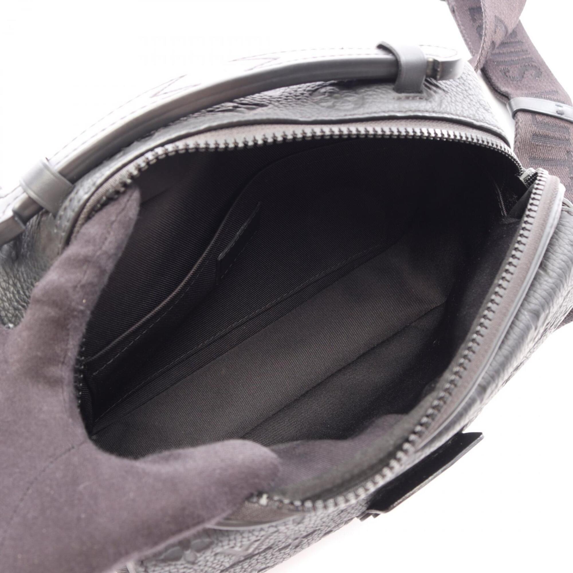 Louis Vuitton Black Leather Handbag (Pre-Owned)