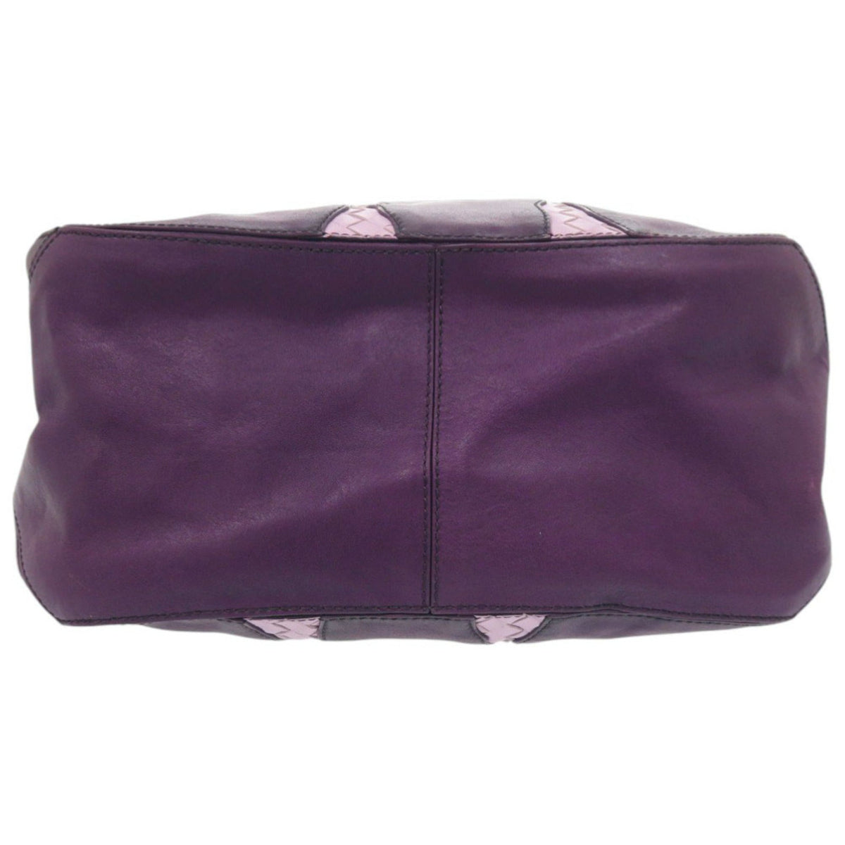 Bottega Veneta Black Purple Leather Handbag (Pre-Owned)