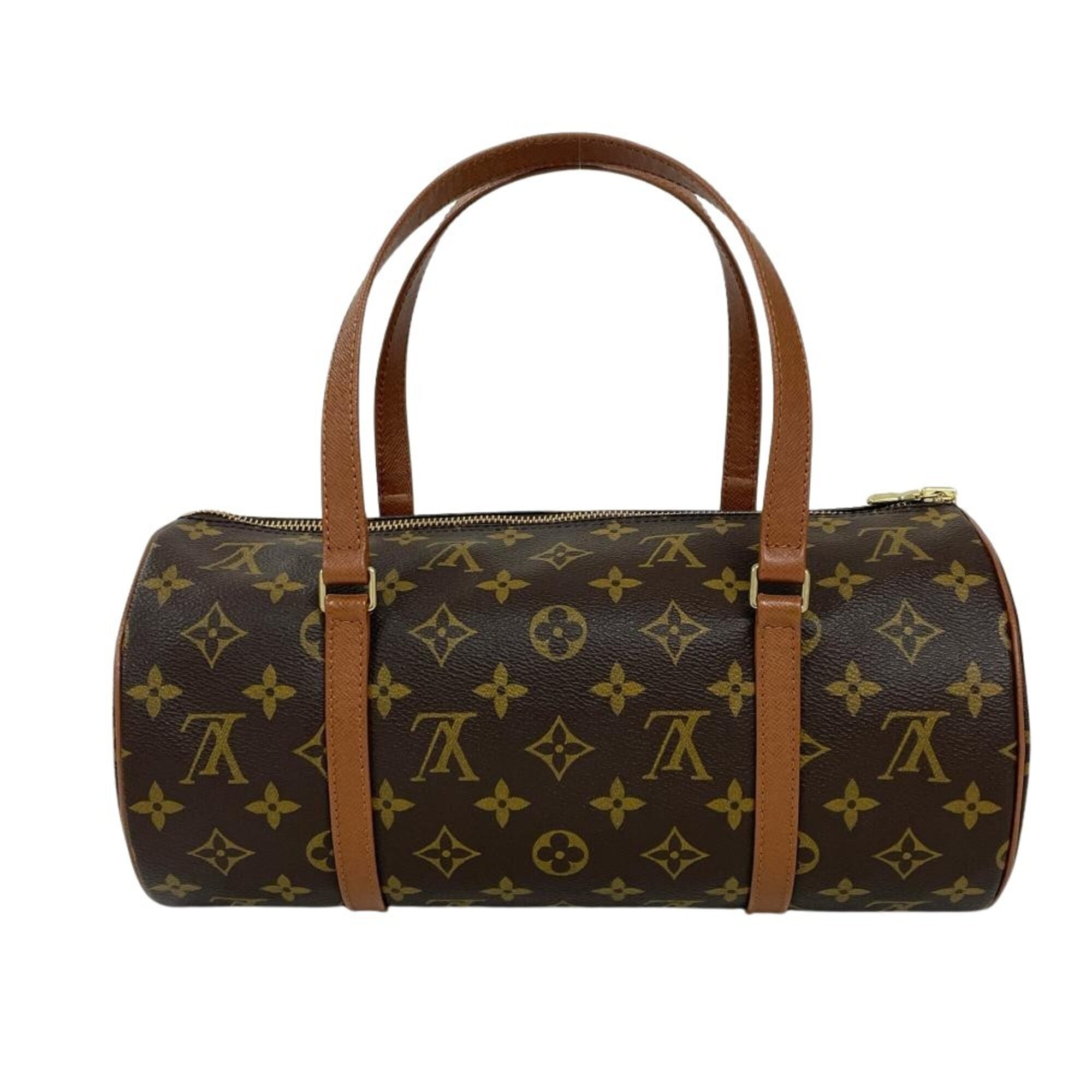 Louis Vuitton Brown Monogram Canvas Handbag Pouch (Pre-Owned)